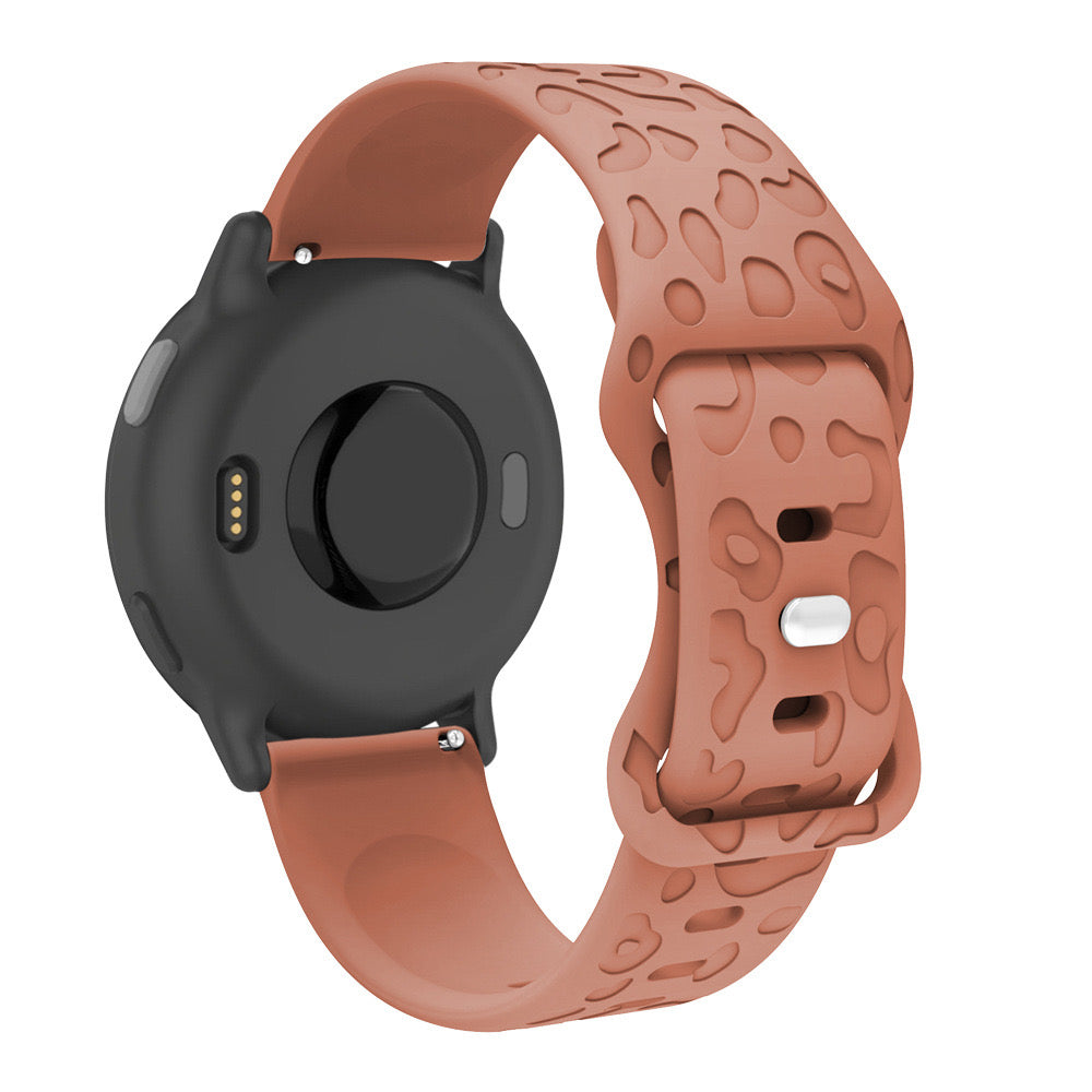 18 mm Quick Release Engraved silicone watch band (LSXDWY-001)