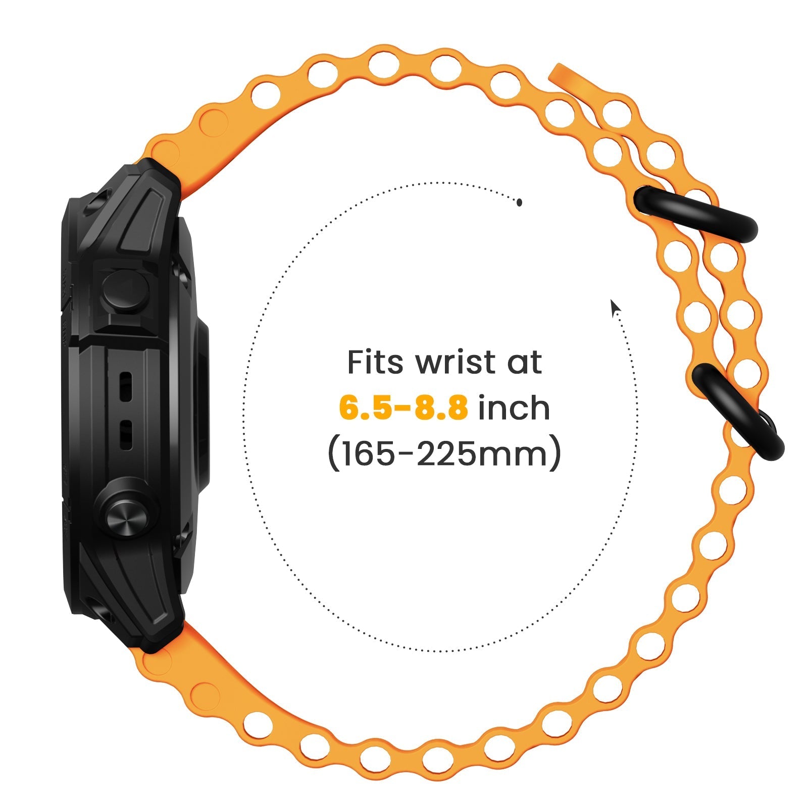 22 mm Quick Fit Silicone Watch Band (LSXJ-002)