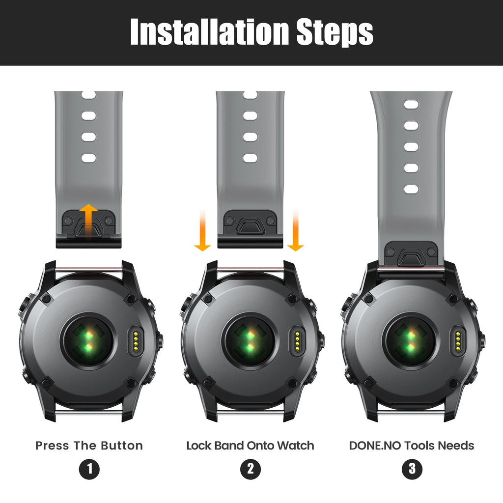 22 mm Quick Fit Watch Bands For Garmin (LSXJ-008)