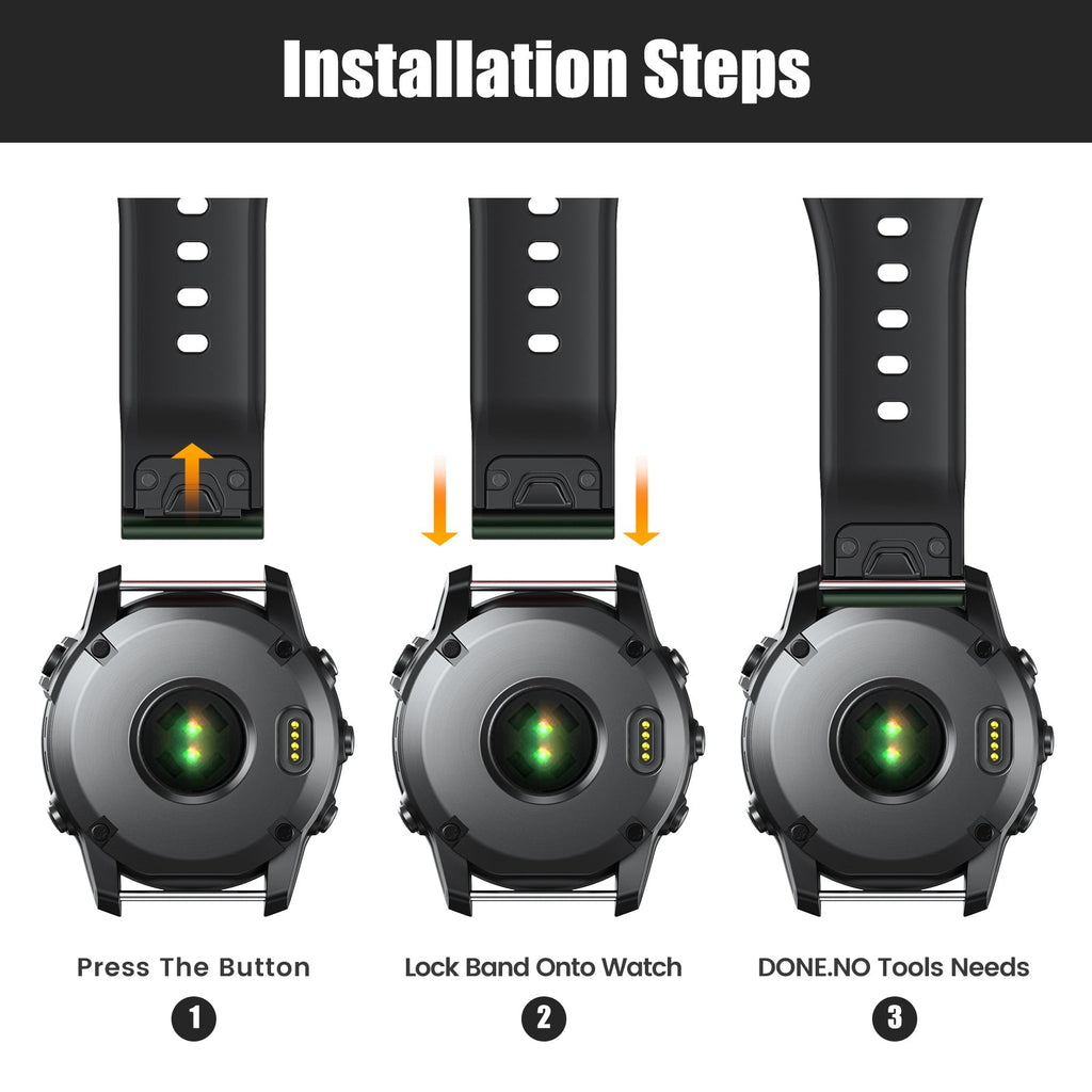 22 mm Quick Fit Watch Bands For Garmin (LSXJ-008)