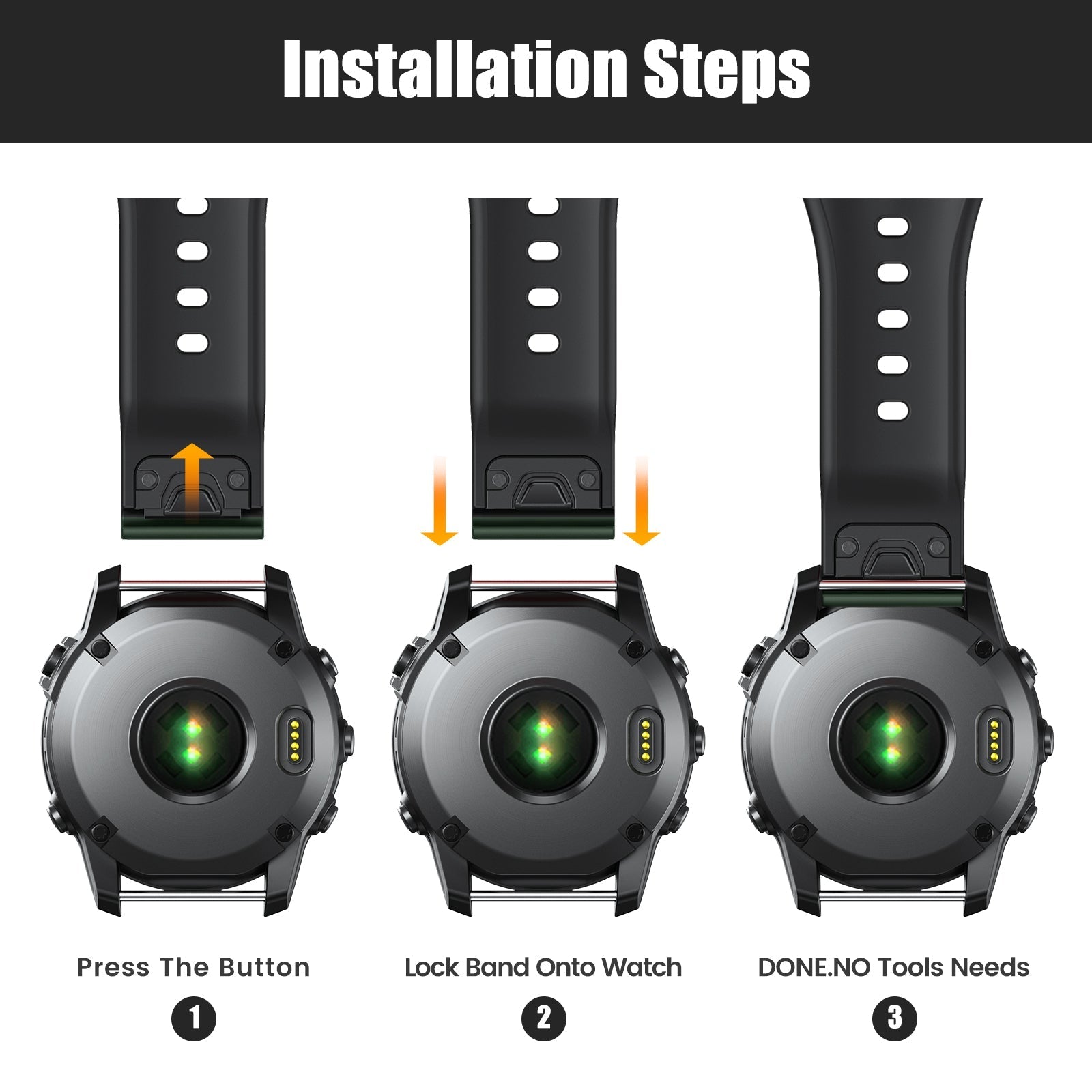 22 mm Quick Fit Watch Bands For Garmin (LSXJ-008)