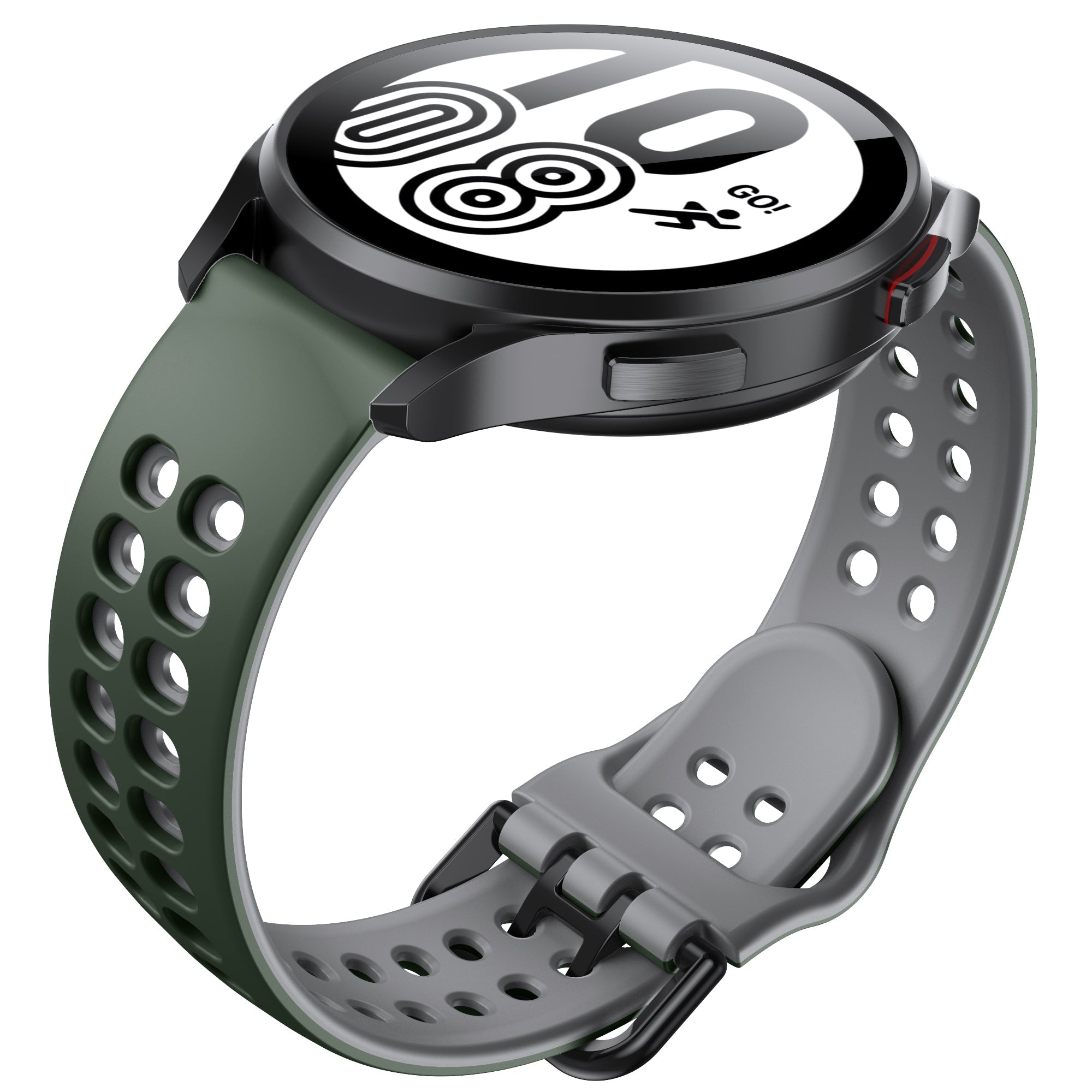 20 mm Quick Release Two Color Loop Sport Adjustable Silicone Band Strap For Garmin Forerunner 645 245 Smart Watch Bracelet Wristband (LSXJ-011)