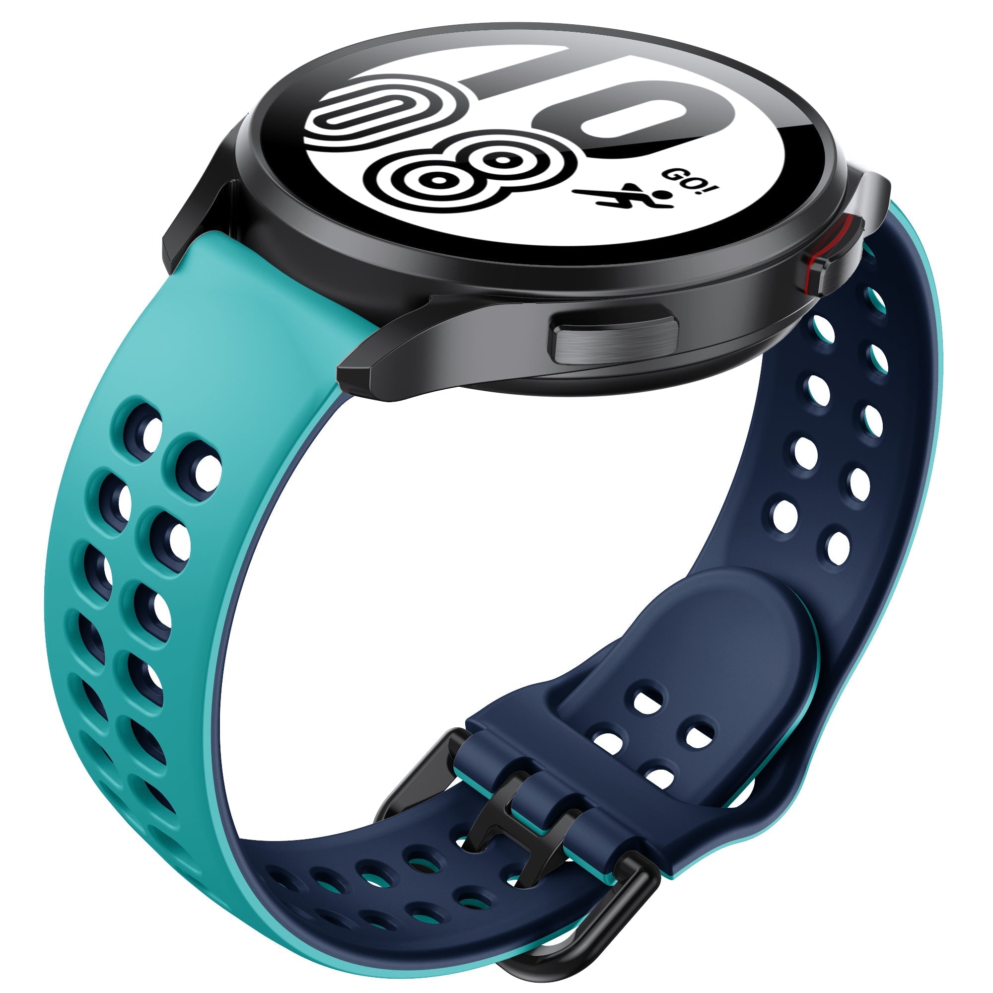 20 mm Quick Release Two Color Loop Sport Adjustable Silicone Band Strap For Garmin Forerunner 645 245 Smart Watch Bracelet Wristband (LSXJ-011)