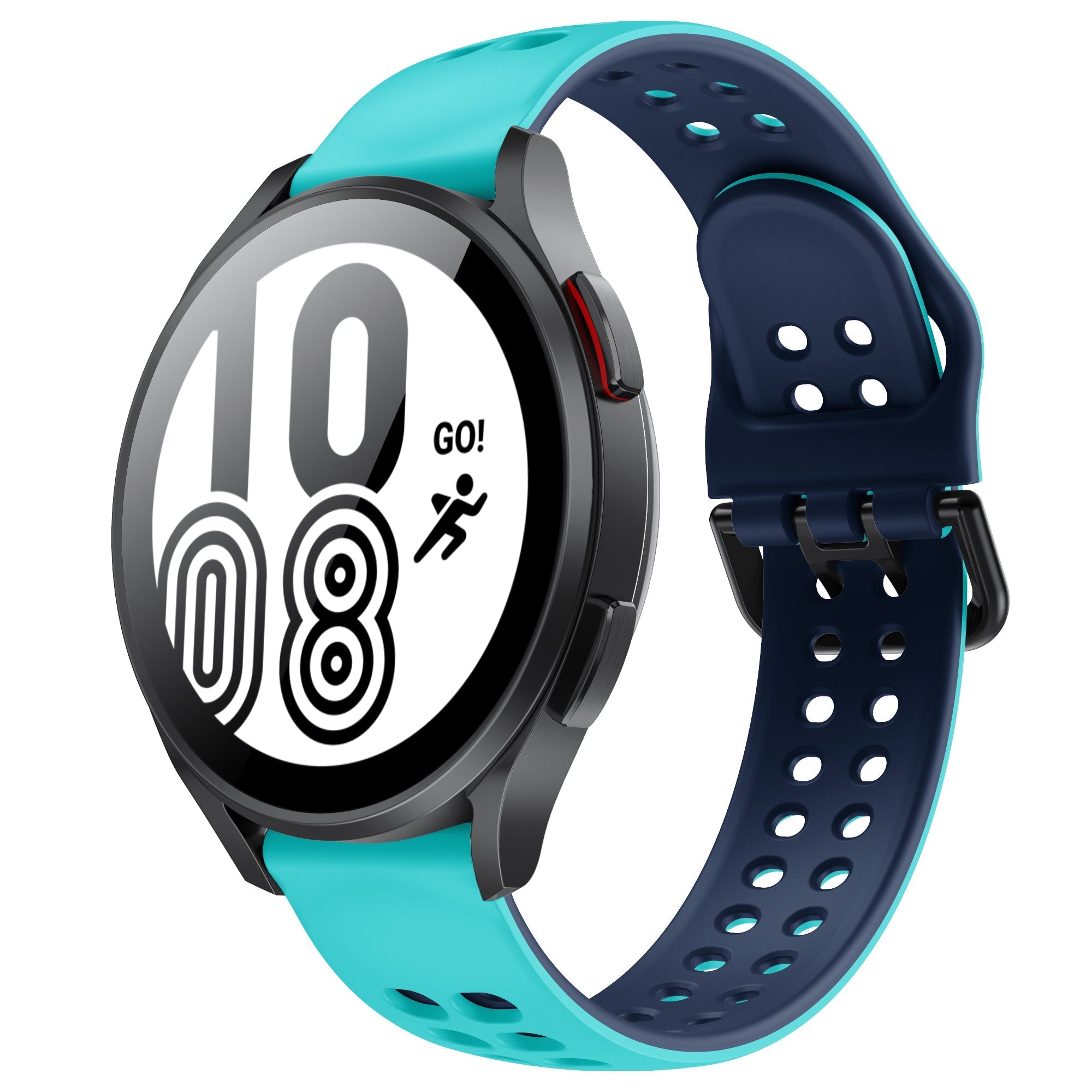 20 mm Quick Release Two Color Loop Sport Adjustable Silicone Band Strap For Garmin Forerunner 645 245 Smart Watch Bracelet Wristband (LSXJ-011)