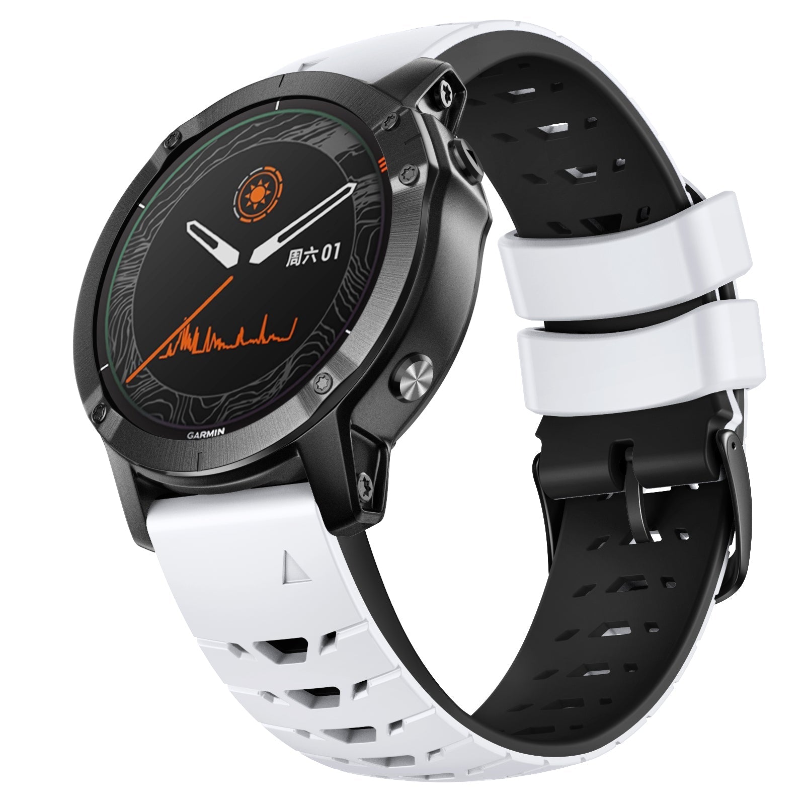 22 mm Quick Fit Silicone Watch Bands for Garmin (LSXJ-012)