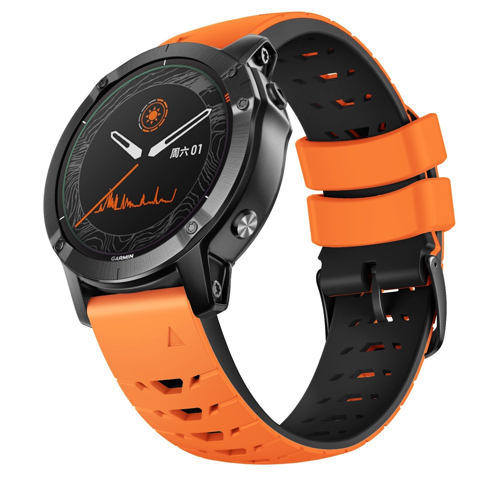 22 mm Quick Fit Silicone Watch Bands for Garmin (LSXJ-012)