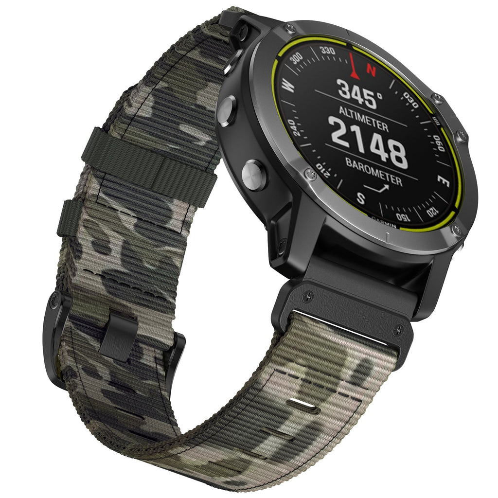 22 mm Quick Fit Camouflage Watch Band Nylon strap For Garmin (LSXJ-017)