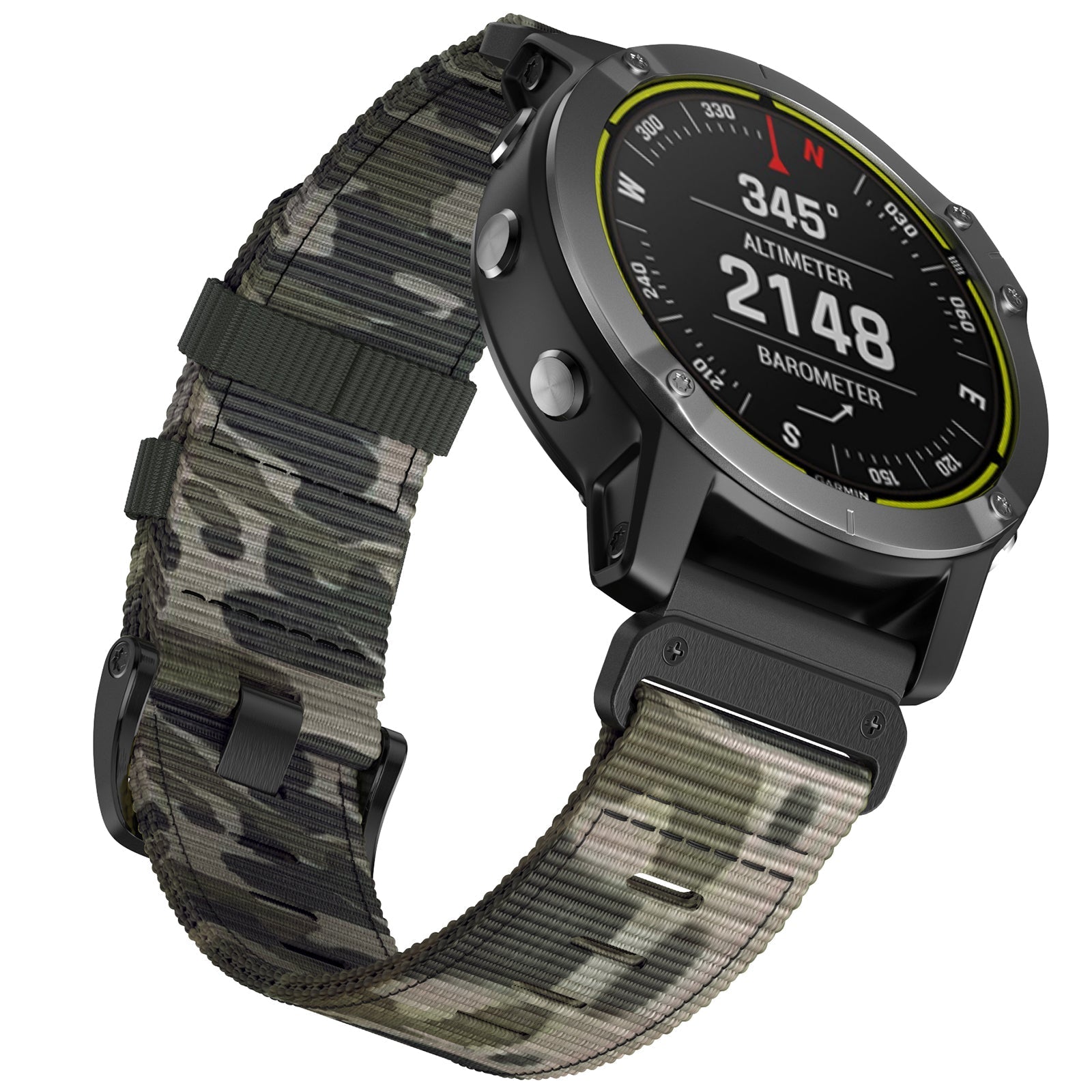 22 mm Quick Fit Camouflage Watch Band Nylon strap For Garmin (LSXJ-017)