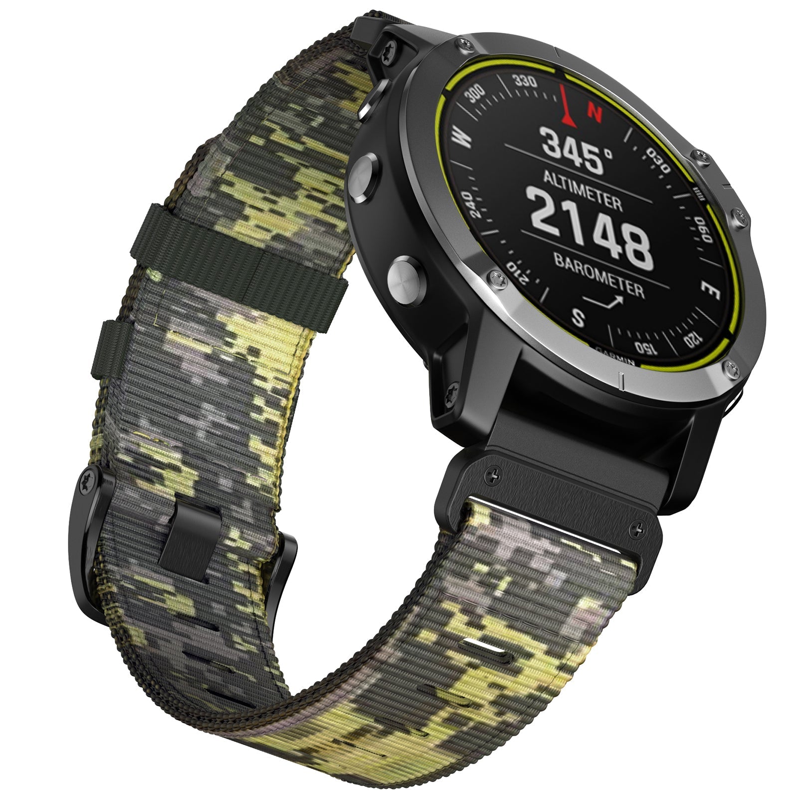 22 mm Quick Fit Camouflage Watch Band Nylon strap For Garmin (LSXJ-017)