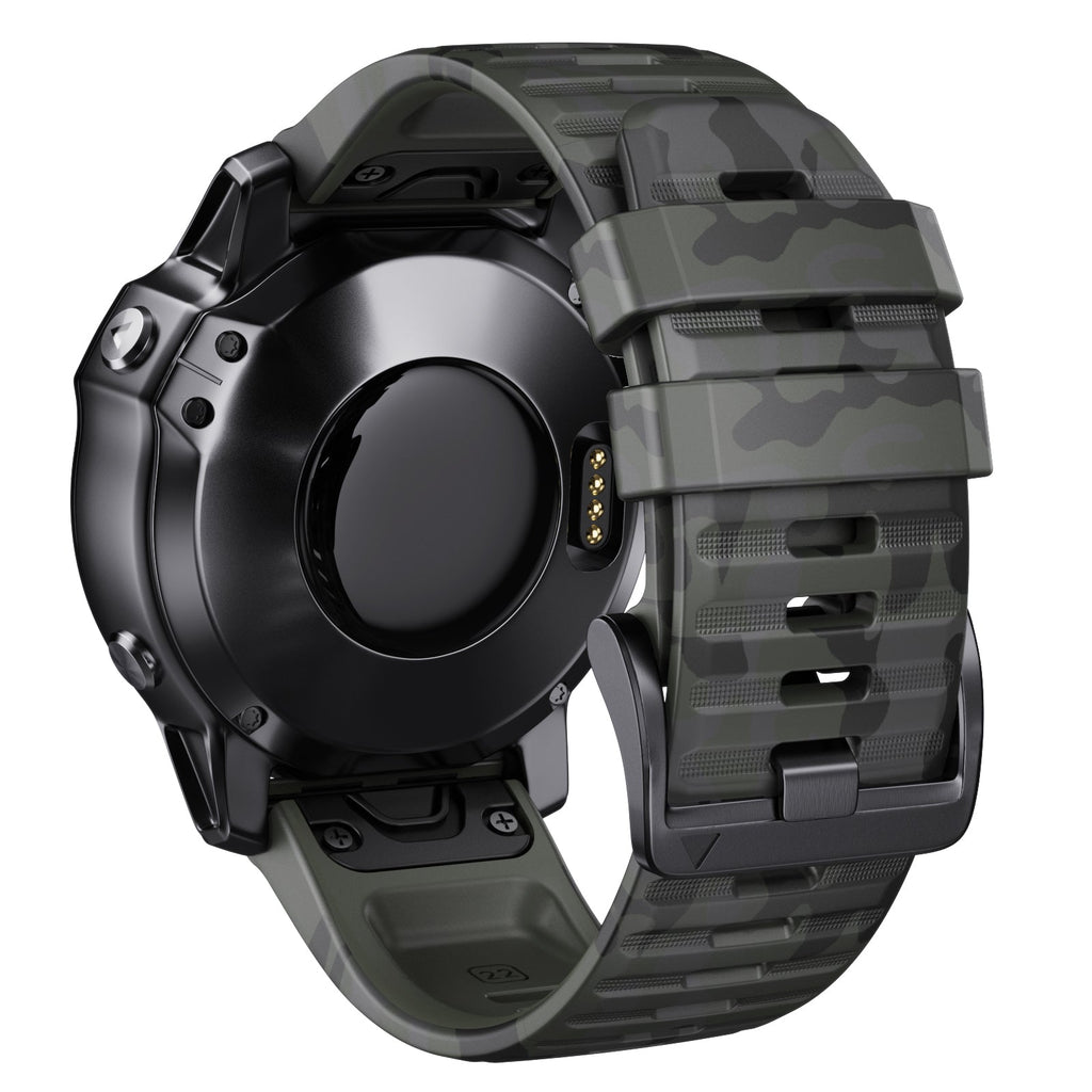 22 mm Quick Fit Camouflage Style Silicone Band for Garmin (LSXJ-024)