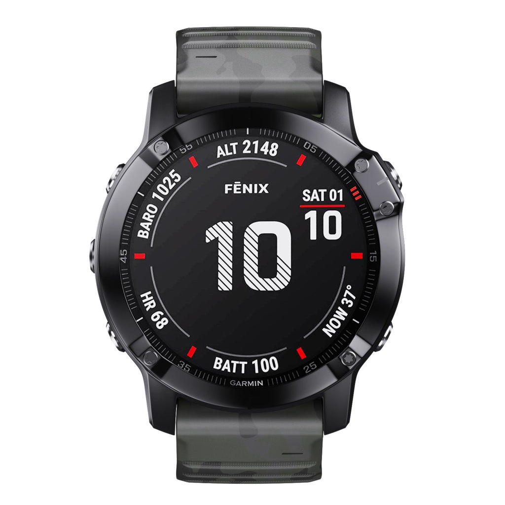 22 mm Quick Fit Camouflage Style Silicone Band for Garmin (LSXJ-024)