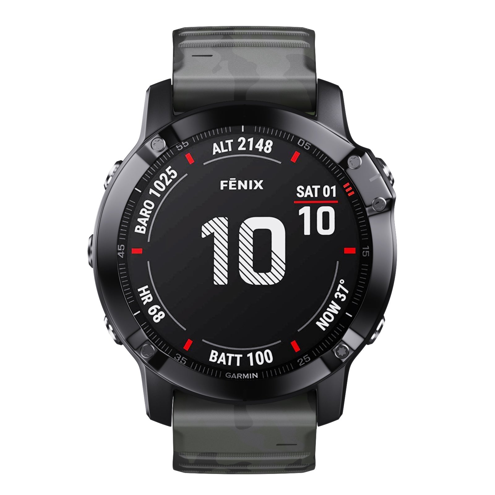22 mm Quick Fit Camouflage Style Silicone Band for Garmin (LSXJ-024)