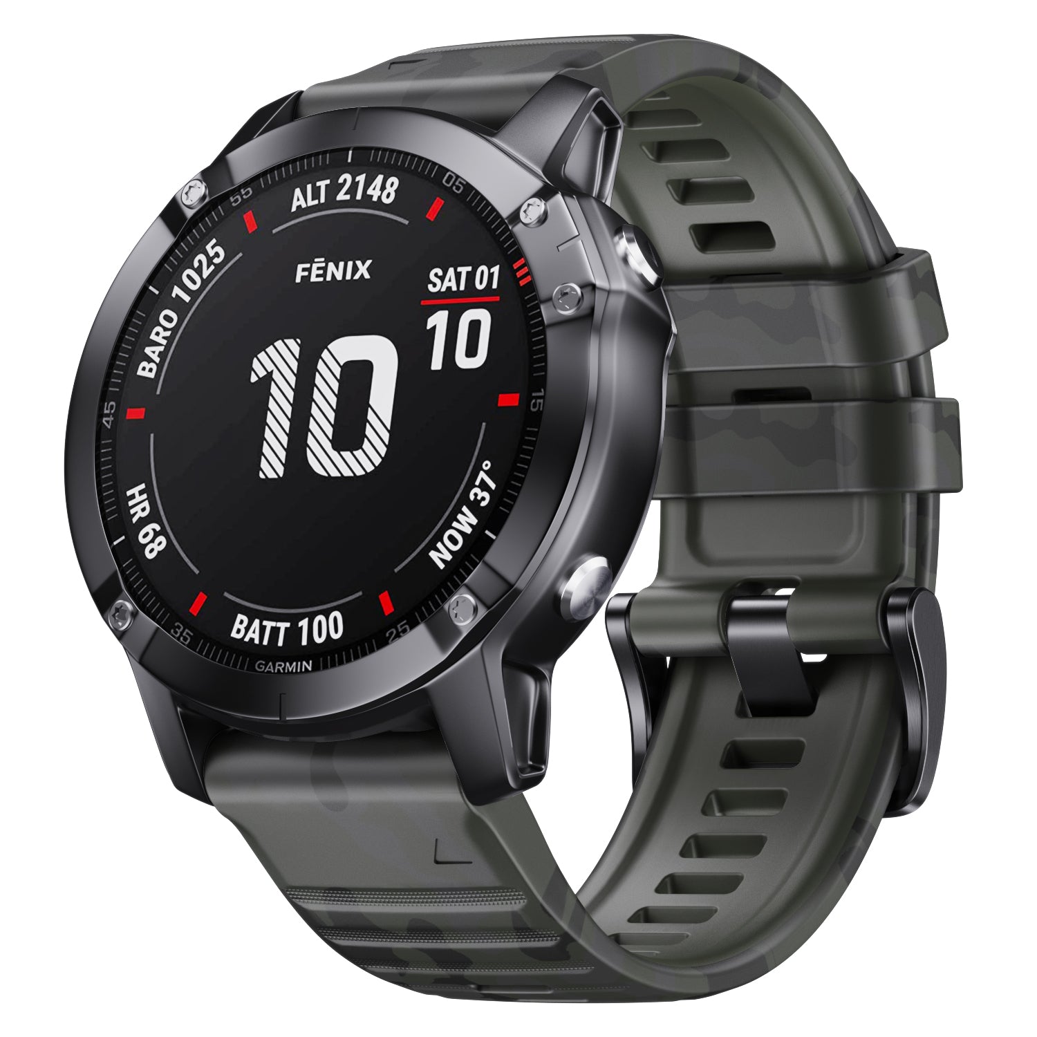 22 mm Quick Fit Camouflage Style Silicone Band for Garmin (LSXJ-024)