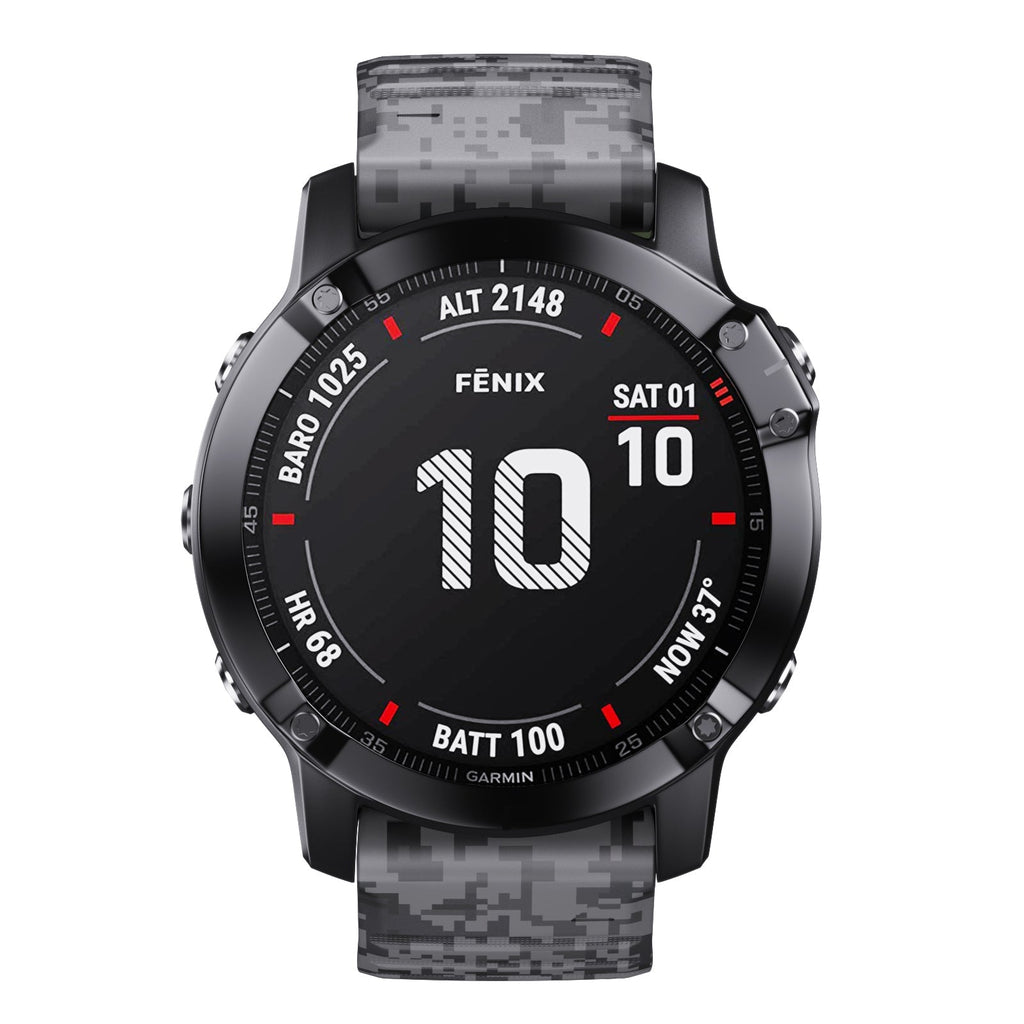 22 mm Quick Fit Camouflage Style Silicone Band for Garmin (LSXJ-024)