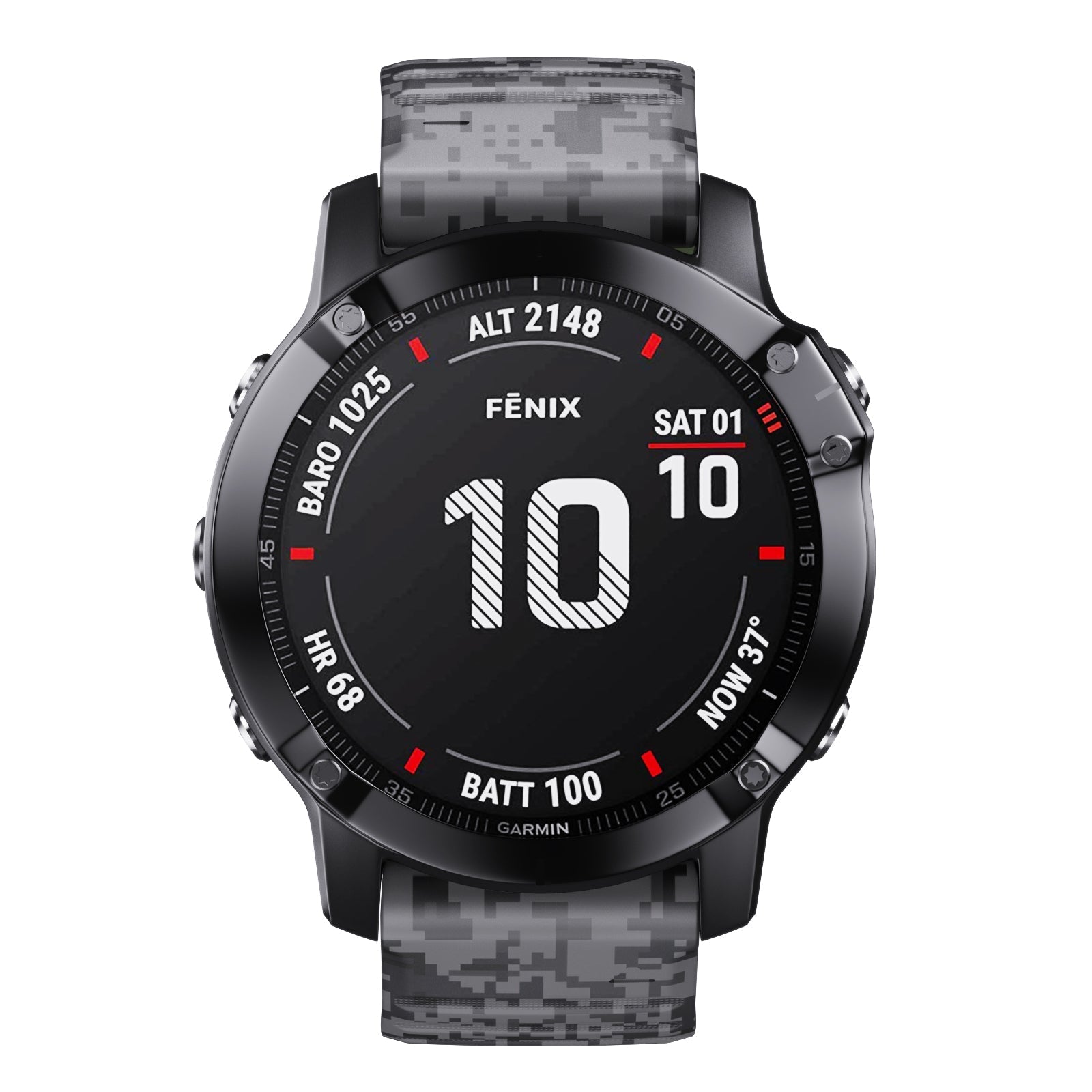 22 mm Quick Fit Camouflage Style Silicone Band for Garmin (LSXJ-024)