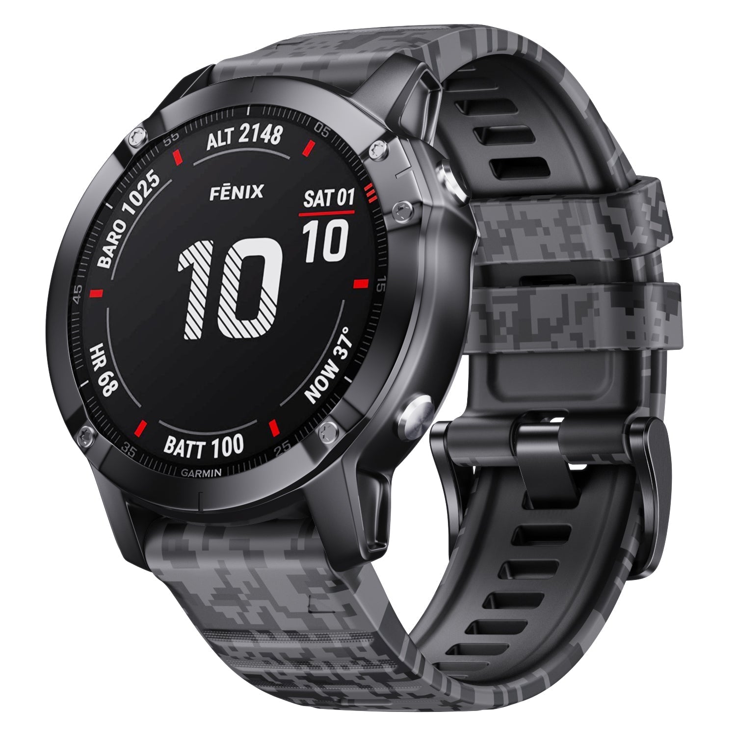 22 mm Quick Fit Camouflage Style Silicone Band for Garmin (LSXJ-024)