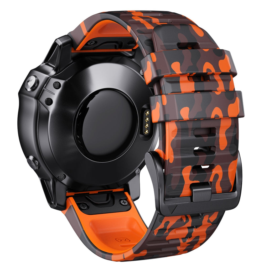 22 mm Quick Fit Camouflage Style Silicone Band for Garmin (LSXJ-024)
