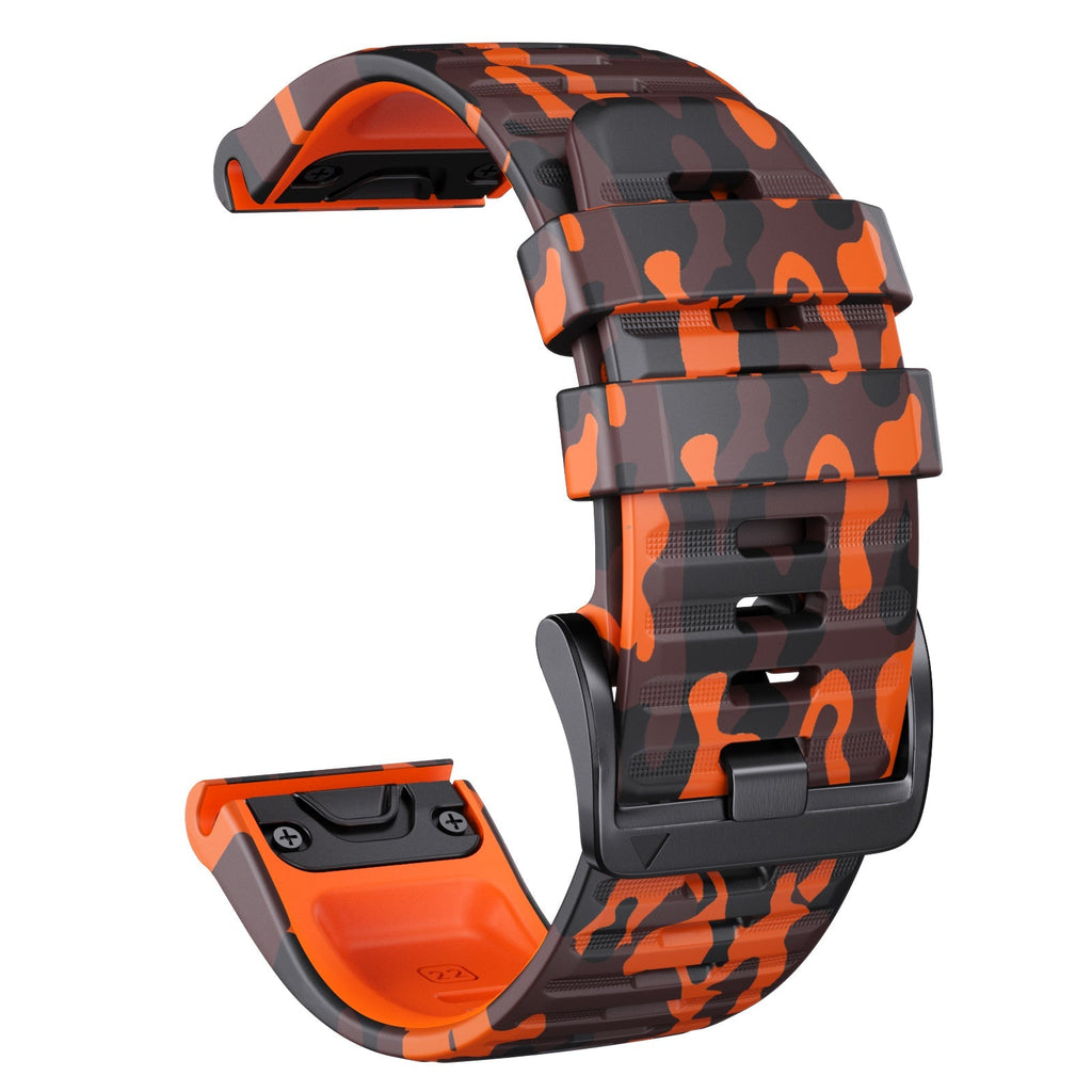 22 mm Quick Fit Camouflage Style Silicone Band for Garmin (LSXJ-024)