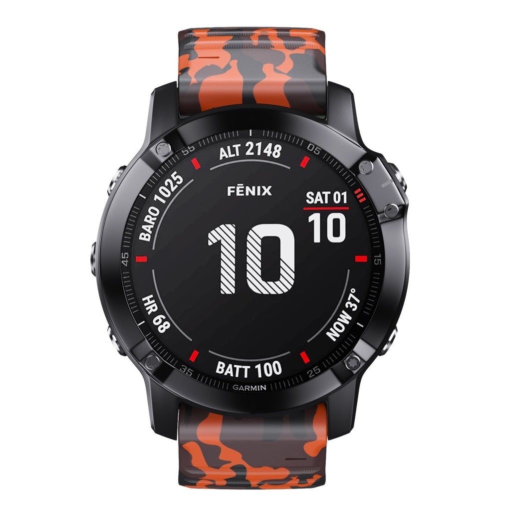 22 mm Quick Fit Camouflage Style Silicone Band for Garmin (LSXJ-024)