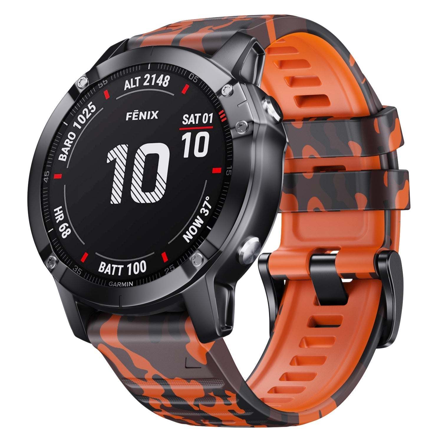 22 mm Quick Fit Camouflage Style Silicone Band for Garmin (LSXJ-024)