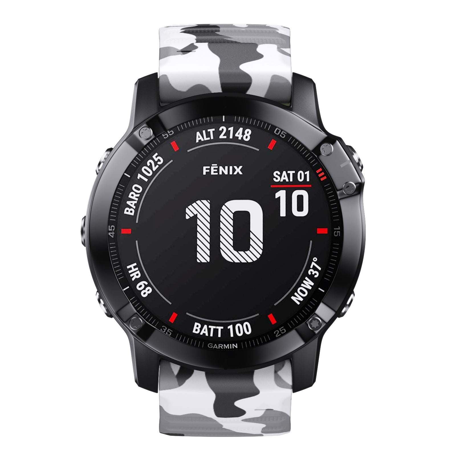 22 mm Quick Fit Camouflage Style Silicone Band for Garmin (LSXJ-024)