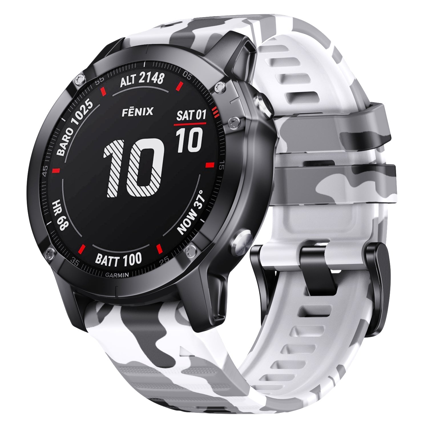 22 mm Quick Fit Camouflage Style Silicone Band for Garmin (LSXJ-024)