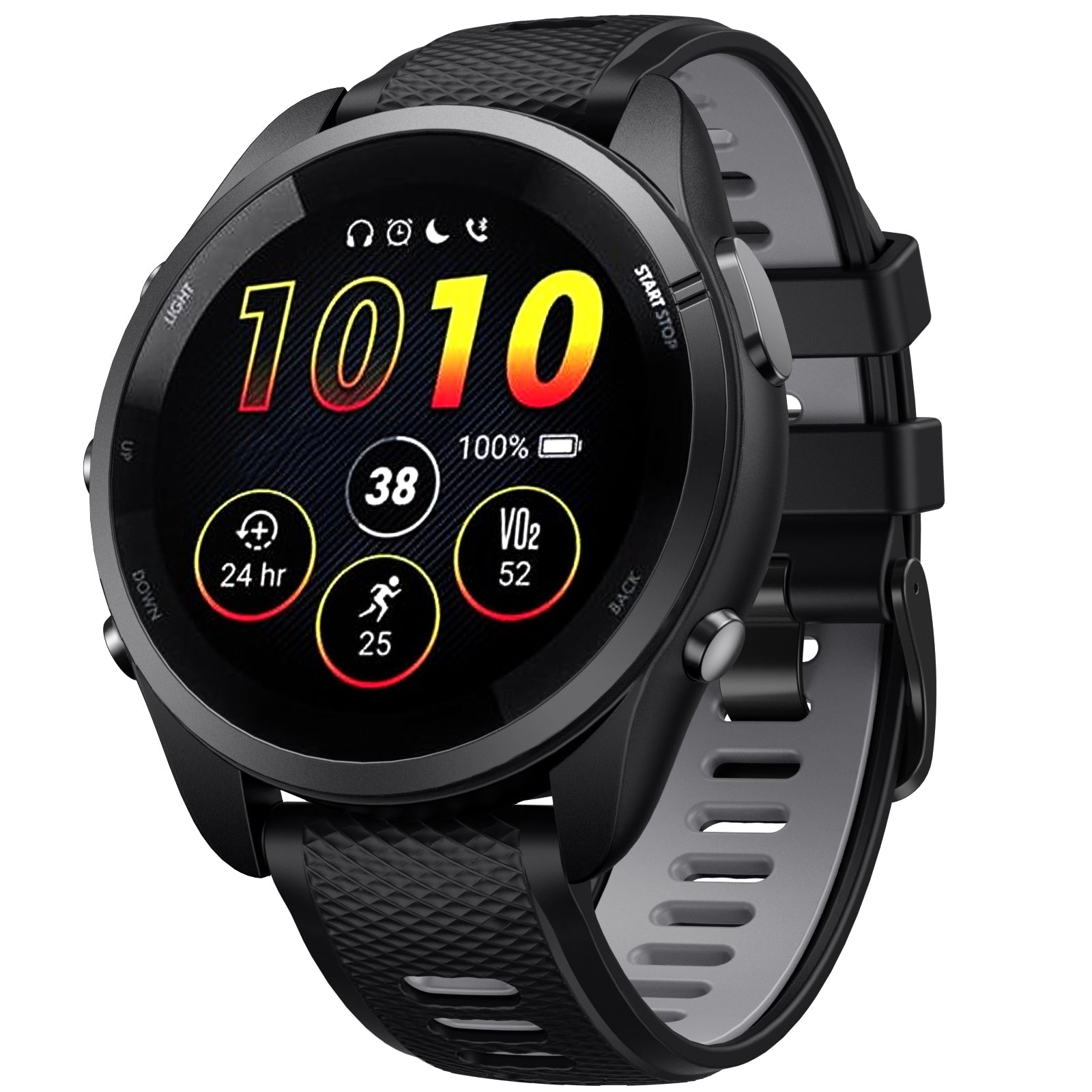 22 mm Quick Release Two Color Silicone Watch Straps for Garmin Forerunner 265 (LSXJ-026)