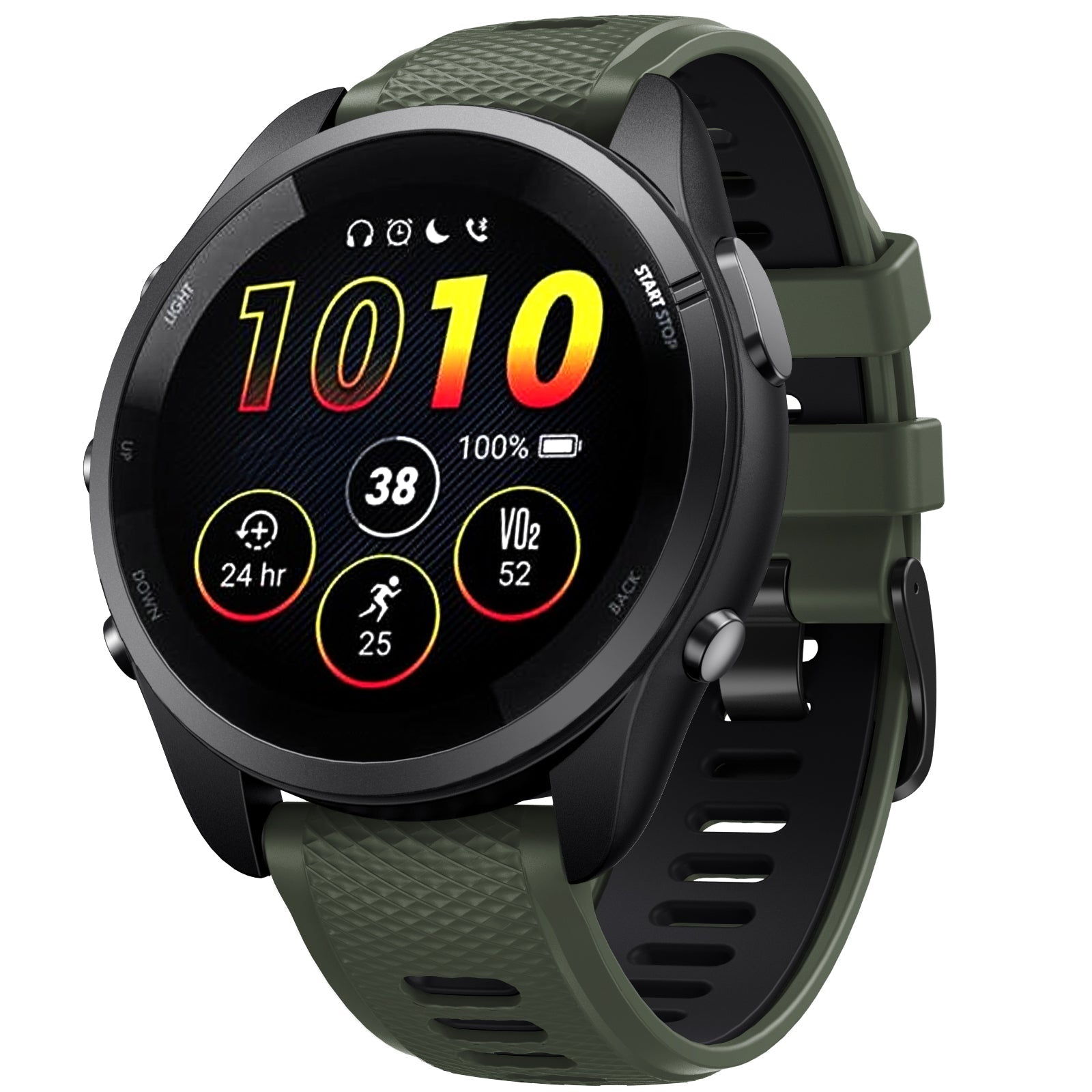22 mm Quick Release Two Color Silicone Watch Straps for Garmin Forerunner 265 (LSXJ-026)