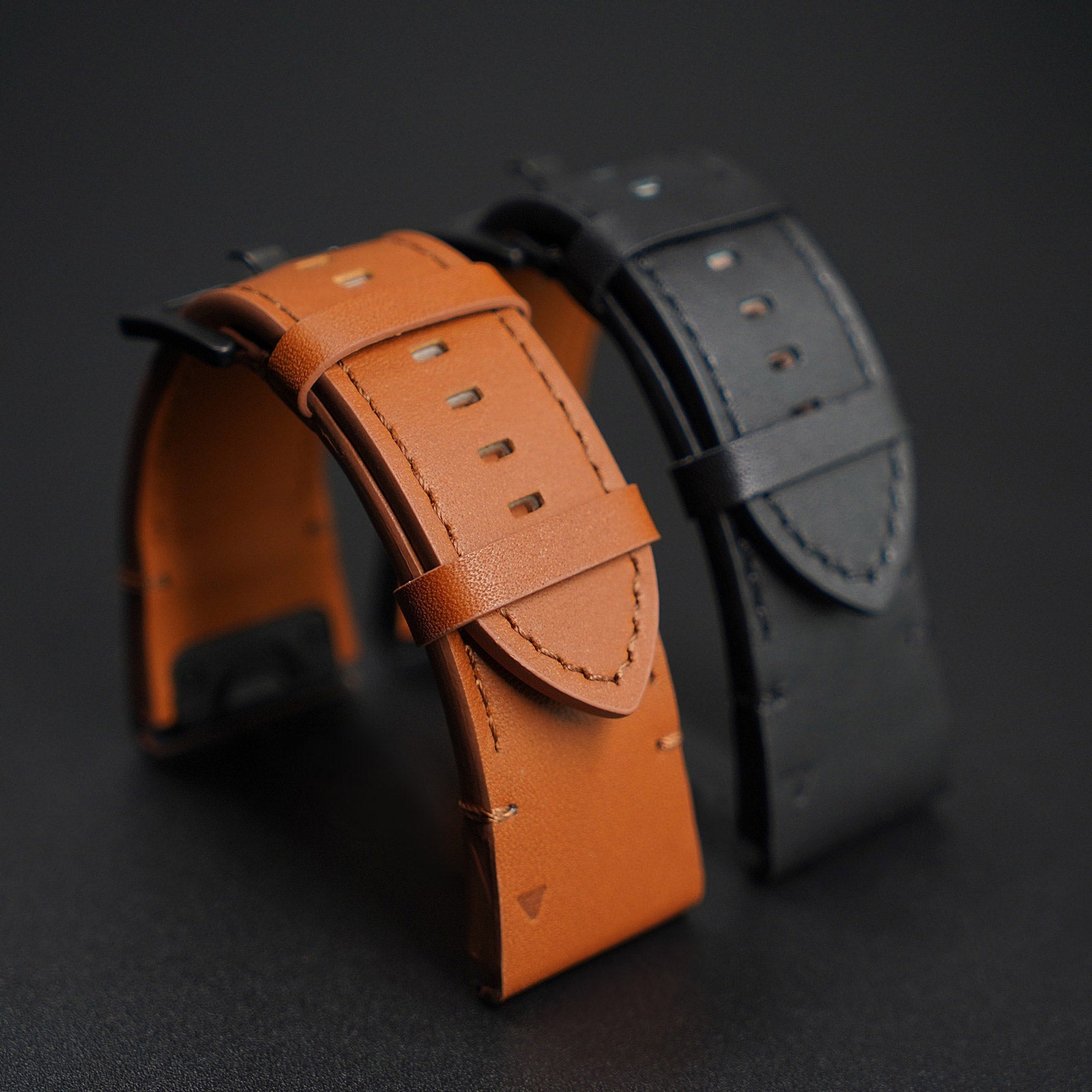 22 mm Quick Fit Leather Watch Band For Garmin (LSXJ-027)
