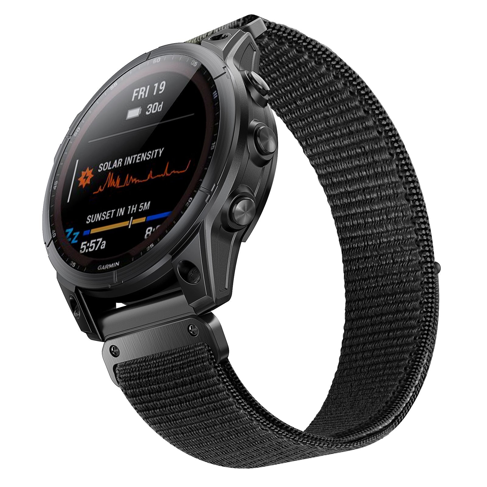 22 mm Quick Fit Velcro nylon watch band for Garmin watch (LSXJ-028)