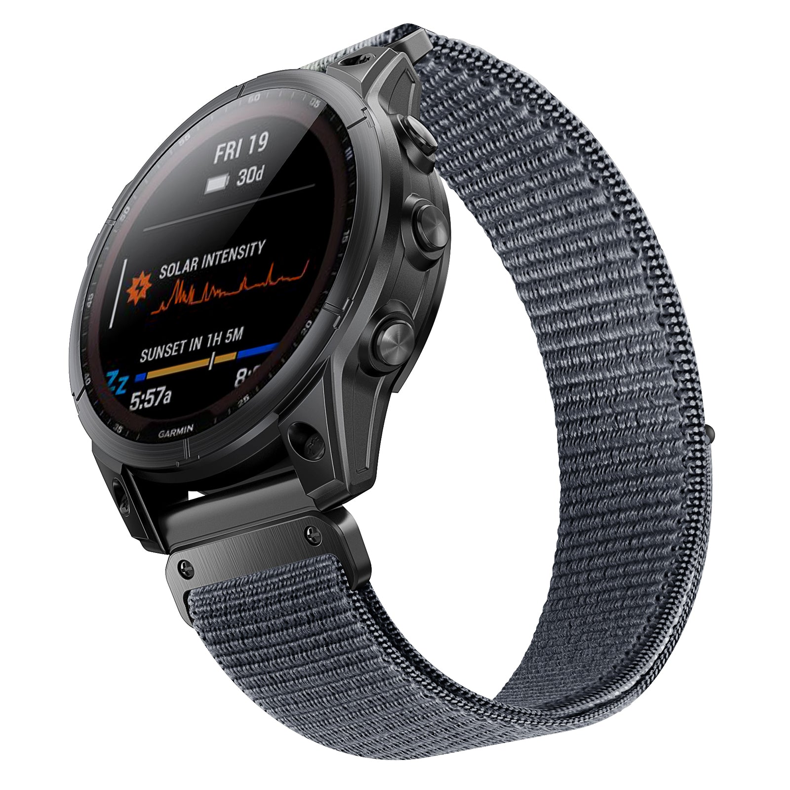 22 mm Quick Fit Velcro nylon watch band for Garmin watch (LSXJ-028)