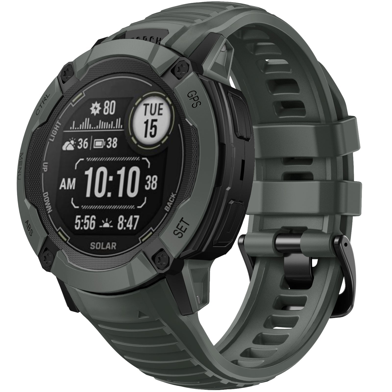 26 mm Quick Fit Silicone Watch Bands For Garmin Instict 2X (LSXJ-031)
