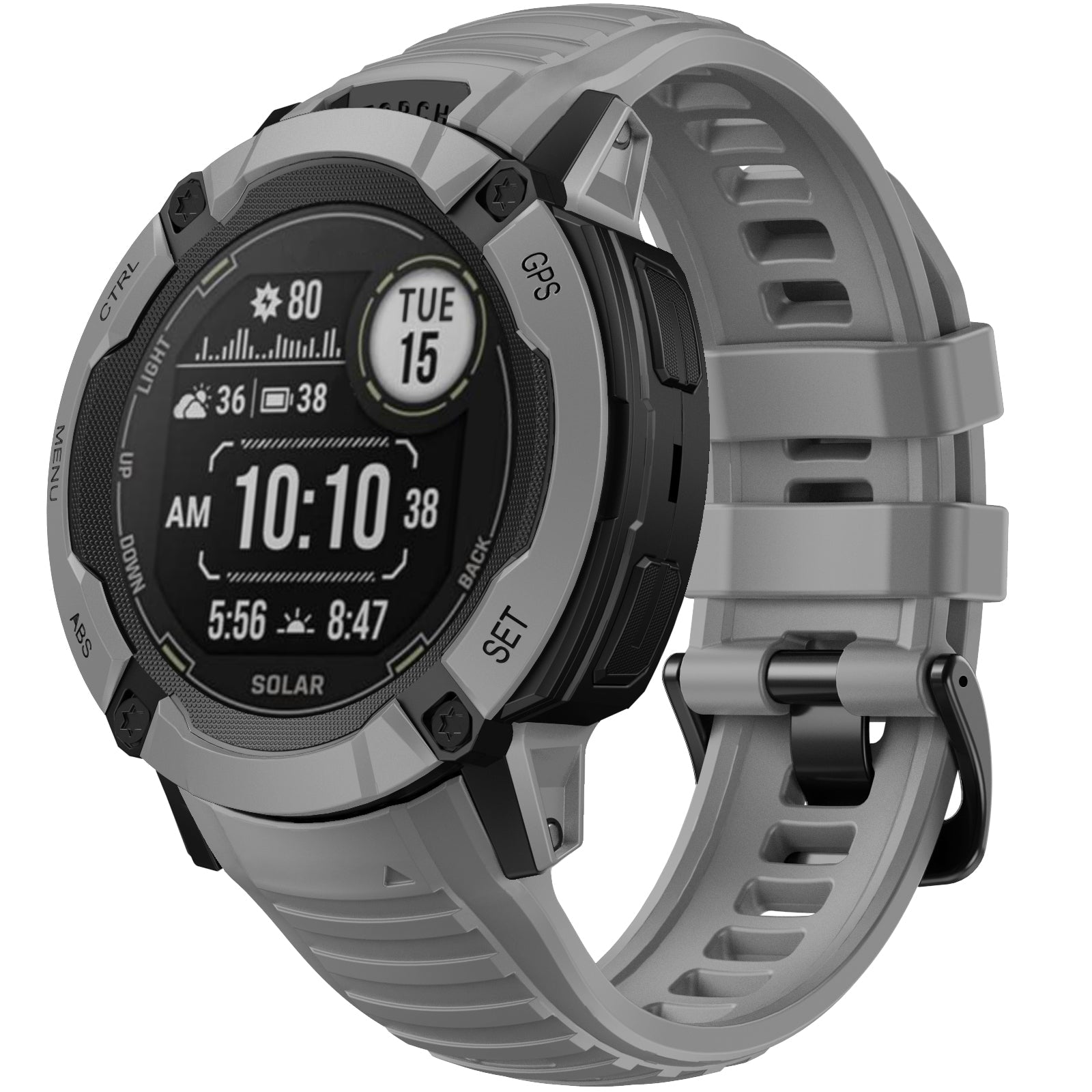 26 mm Quick Fit Silicone Watch Bands For Garmin Instict 2X (LSXJ-031)