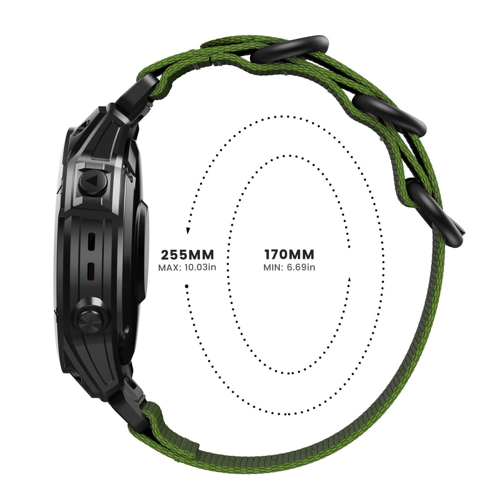 26 mm Quick Fit Nylon watch Bands For Garmin (LSXJ-035)