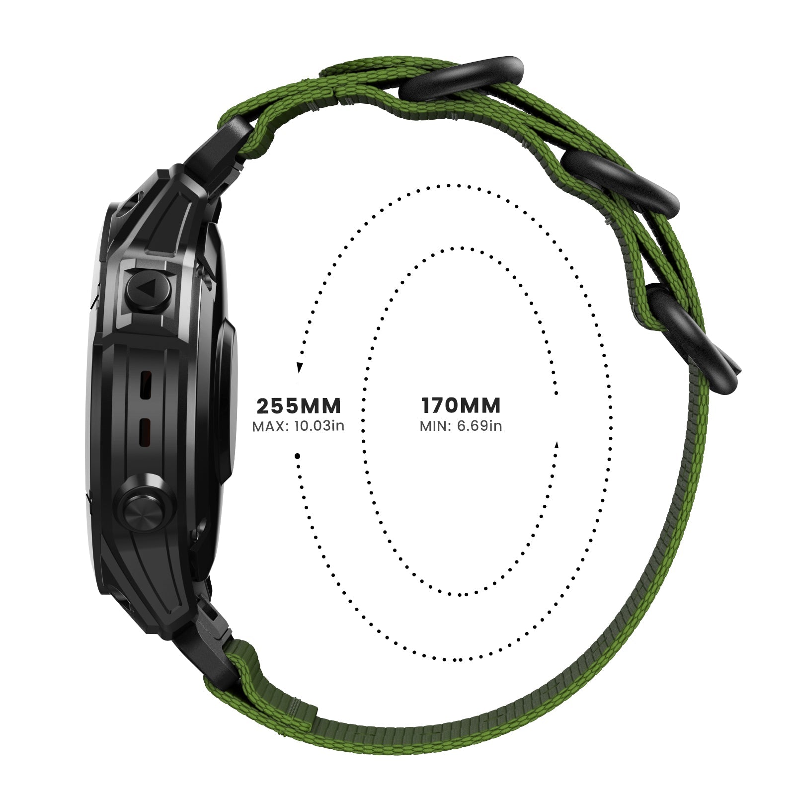 26 mm Quick Fit Nylon watch Bands For Garmin (LSXJ-035)