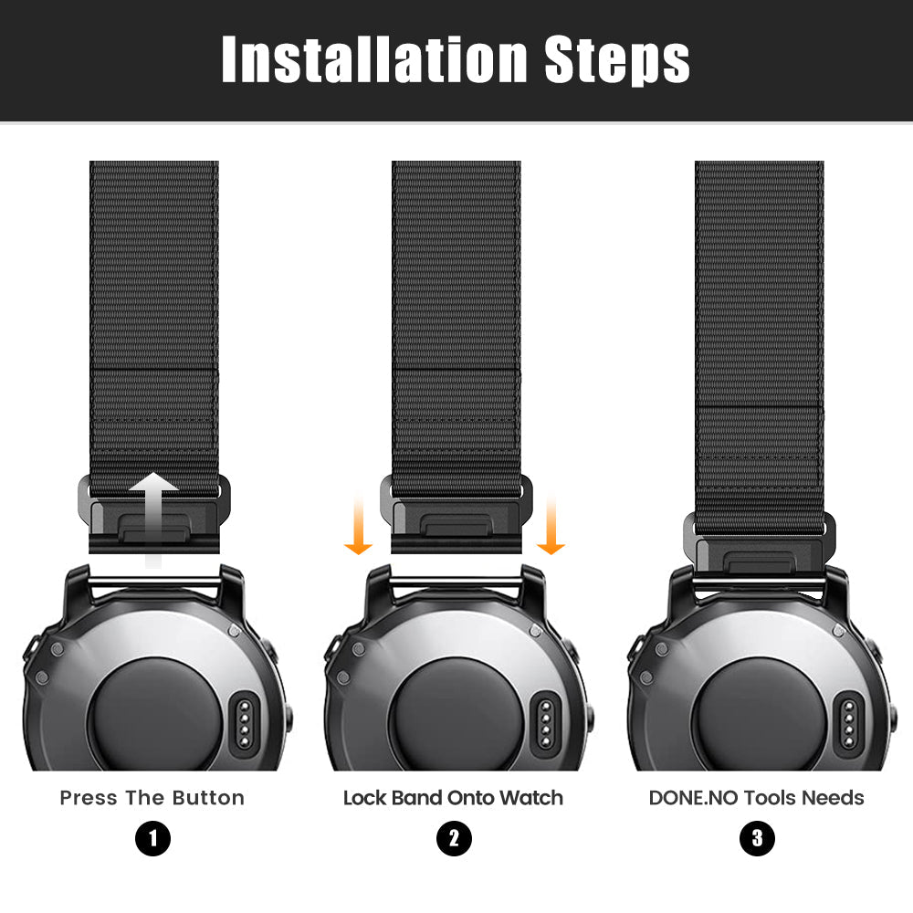 22 mm Quick Fit Nylon Bands For Garmin (LSXJ-047)