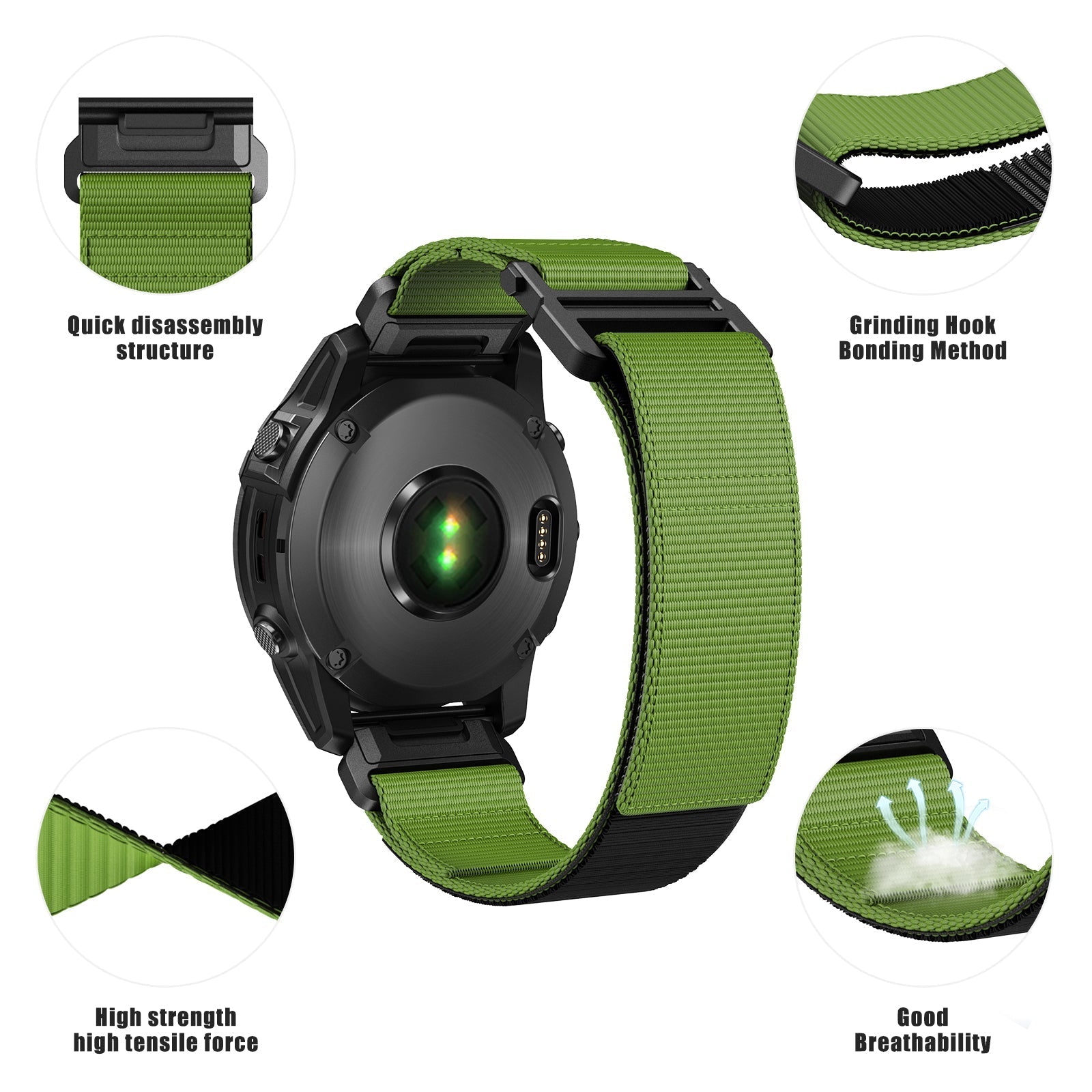 22 mm Quick Fit Nylon Bands For Garmin (LSXJ-047)