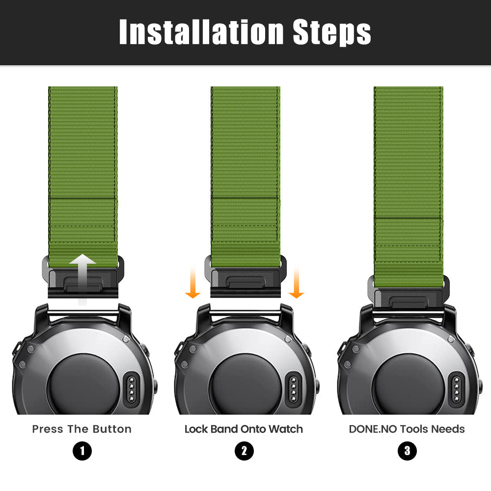 22 mm Quick Fit Nylon Bands For Garmin (LSXJ-047)