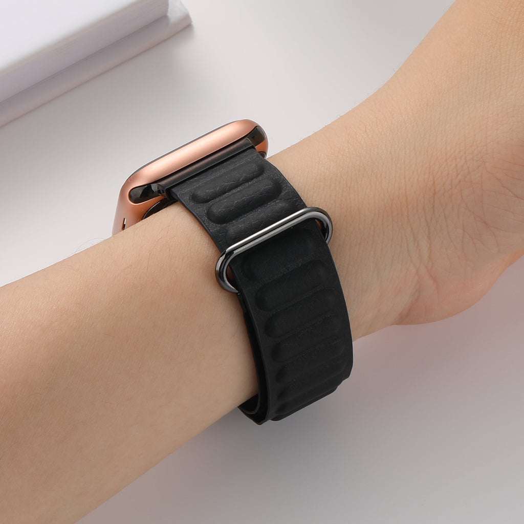Apple Watch Magnetic Genuine Leather Watch Band (LSXSHD-010)