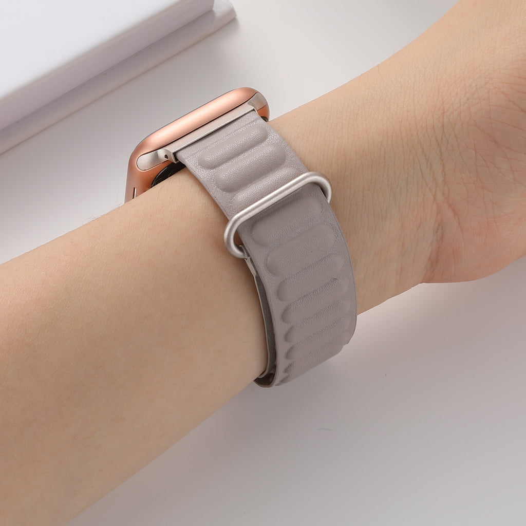 Apple Watch Magnetic Genuine Leather Watch Band (LSXSHD-010)