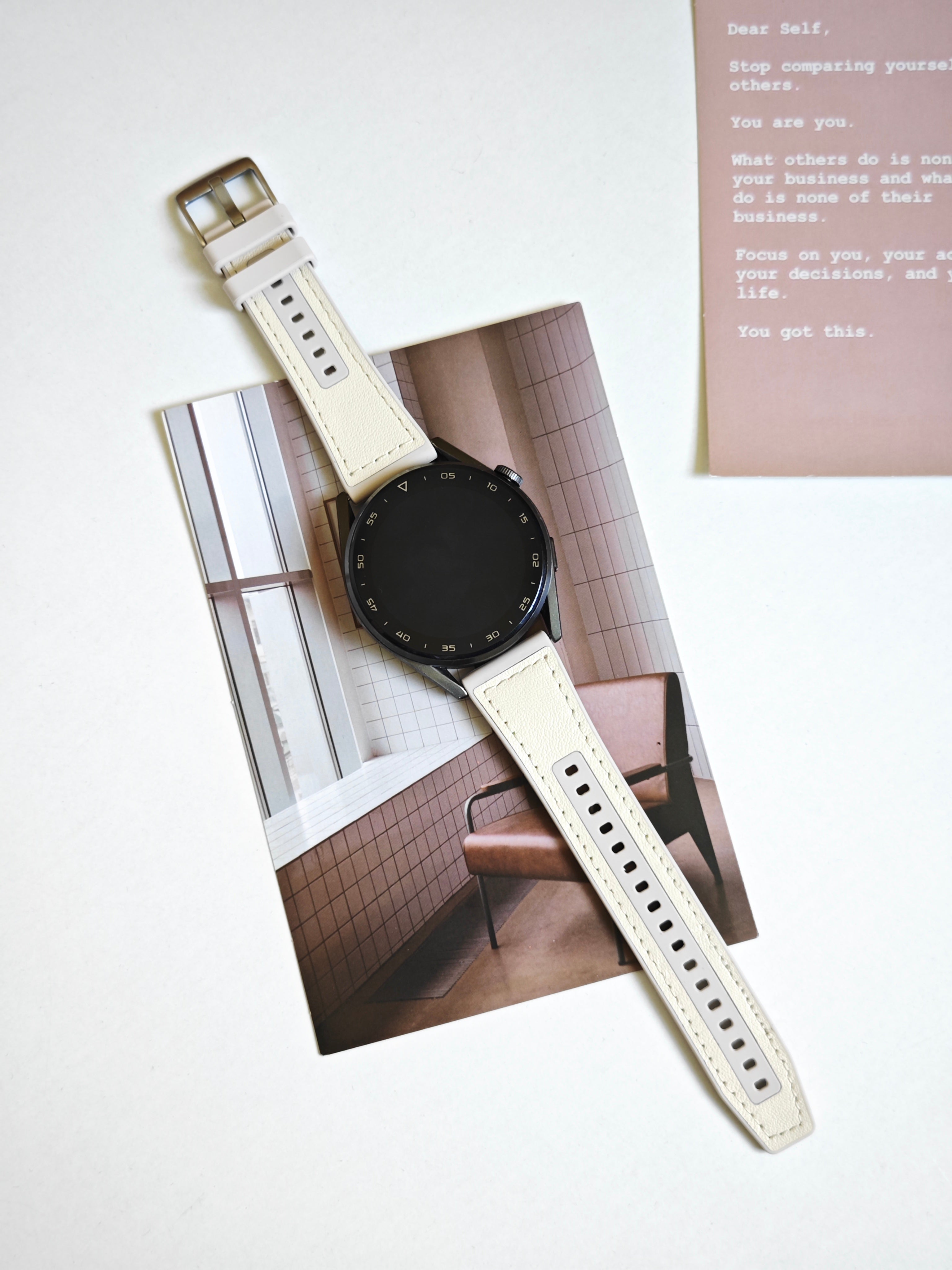 20 mm Quick Release Silicone Leather Watch Band (LSXSHD-013)