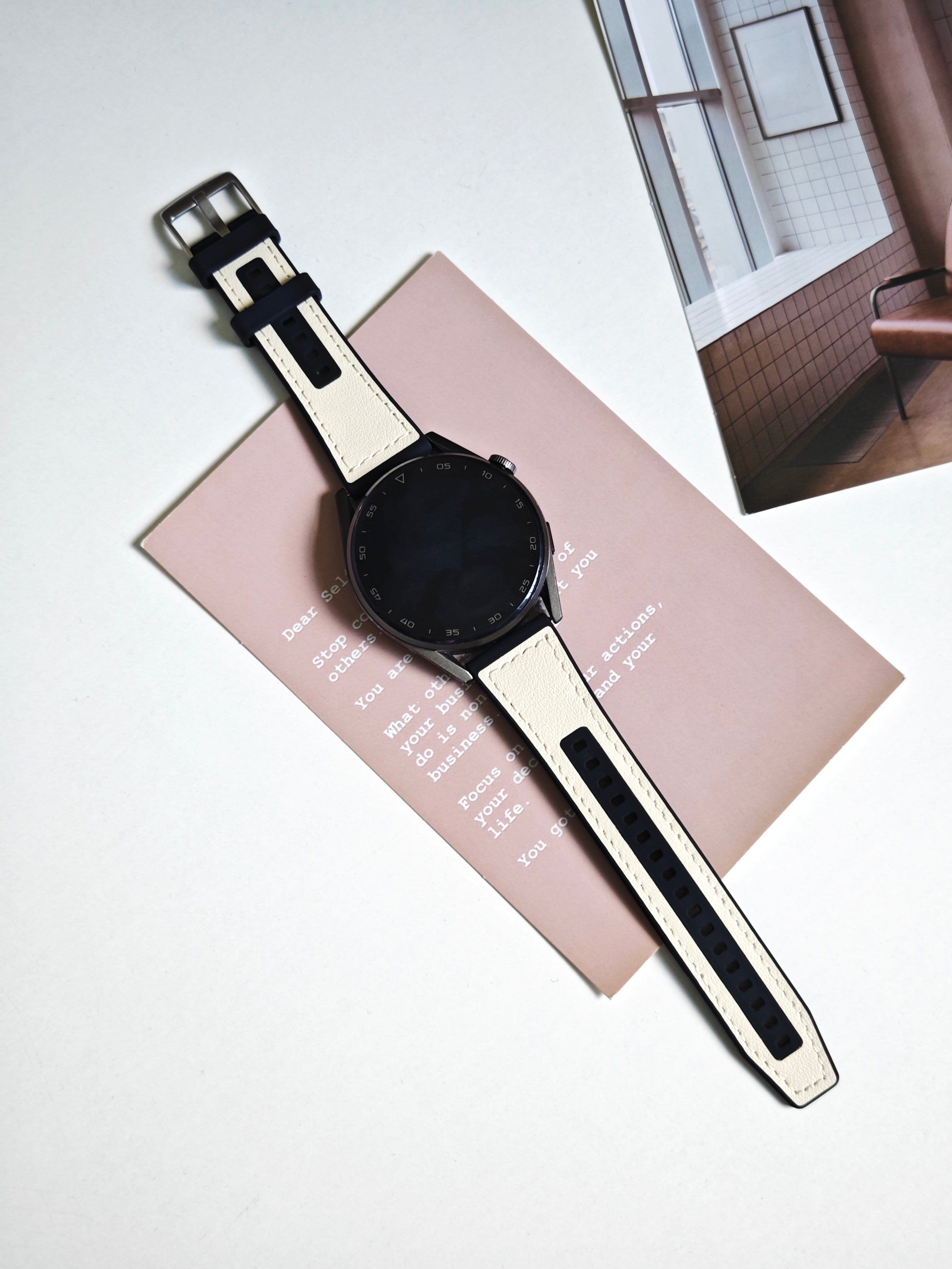 20 mm Quick Release Silicone Leather Watch Band (LSXSHD-013)