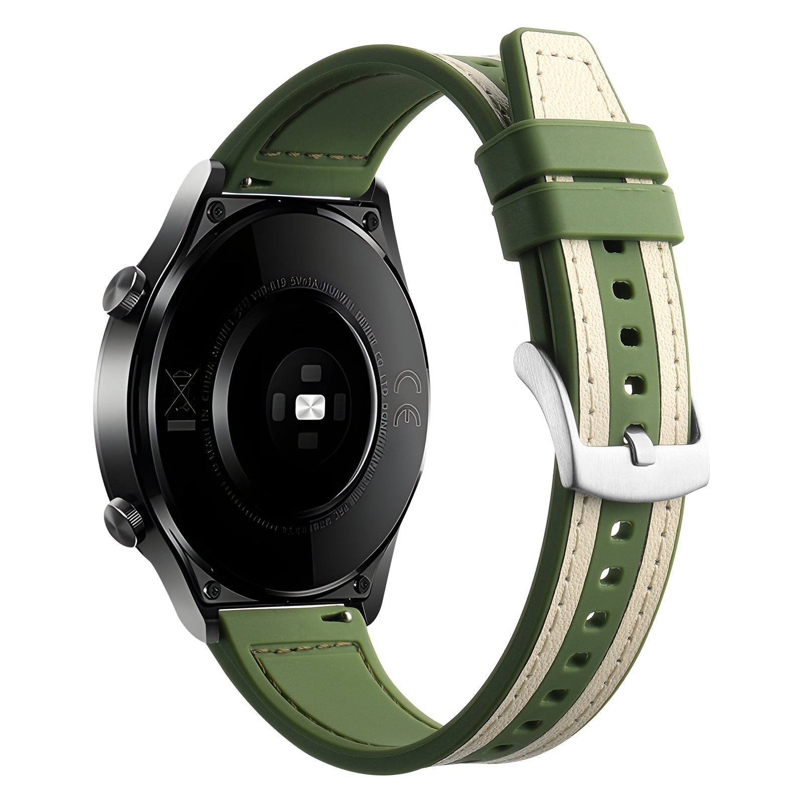 20 mm Quick Release Silicone Leather Watch Band (LSXSHD-013)