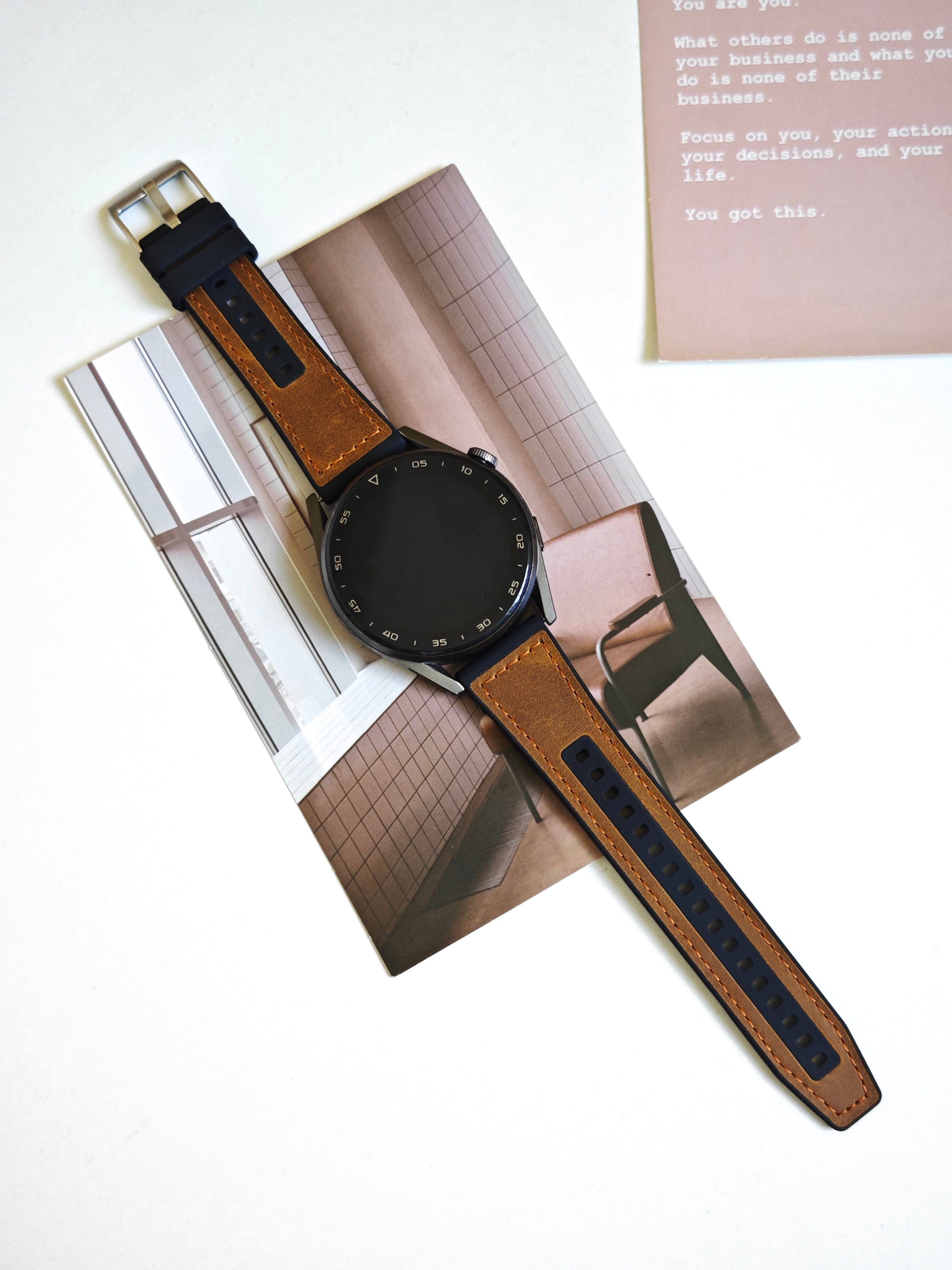 20 mm Quick Release Silicone Leather Watch Band (LSXSHD-013)
