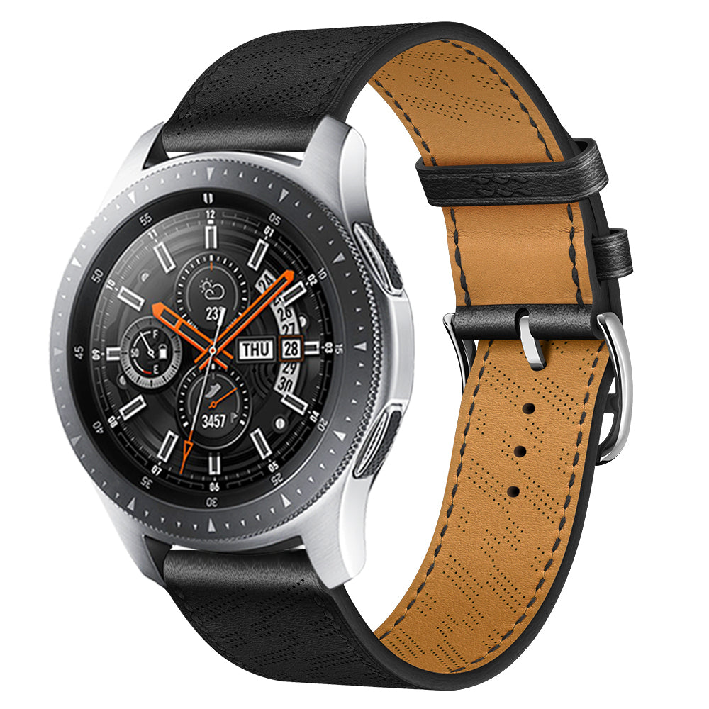 22 mm Quick Release Breathable Leather Watch Band (LSYD-014)