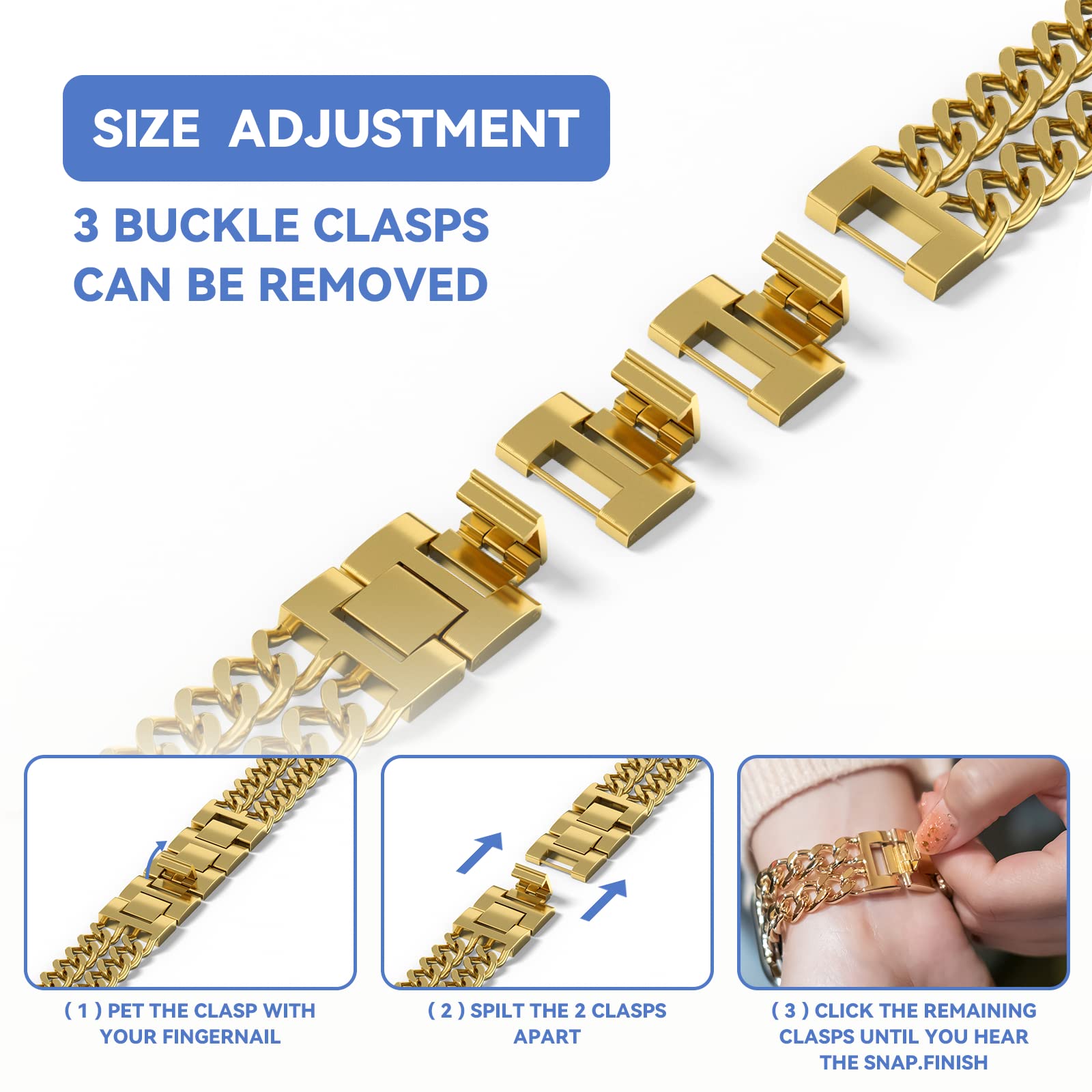 Apple Watch Fashionable Bracelet Chain Alloy Watch Bands (LSYJG-A008)