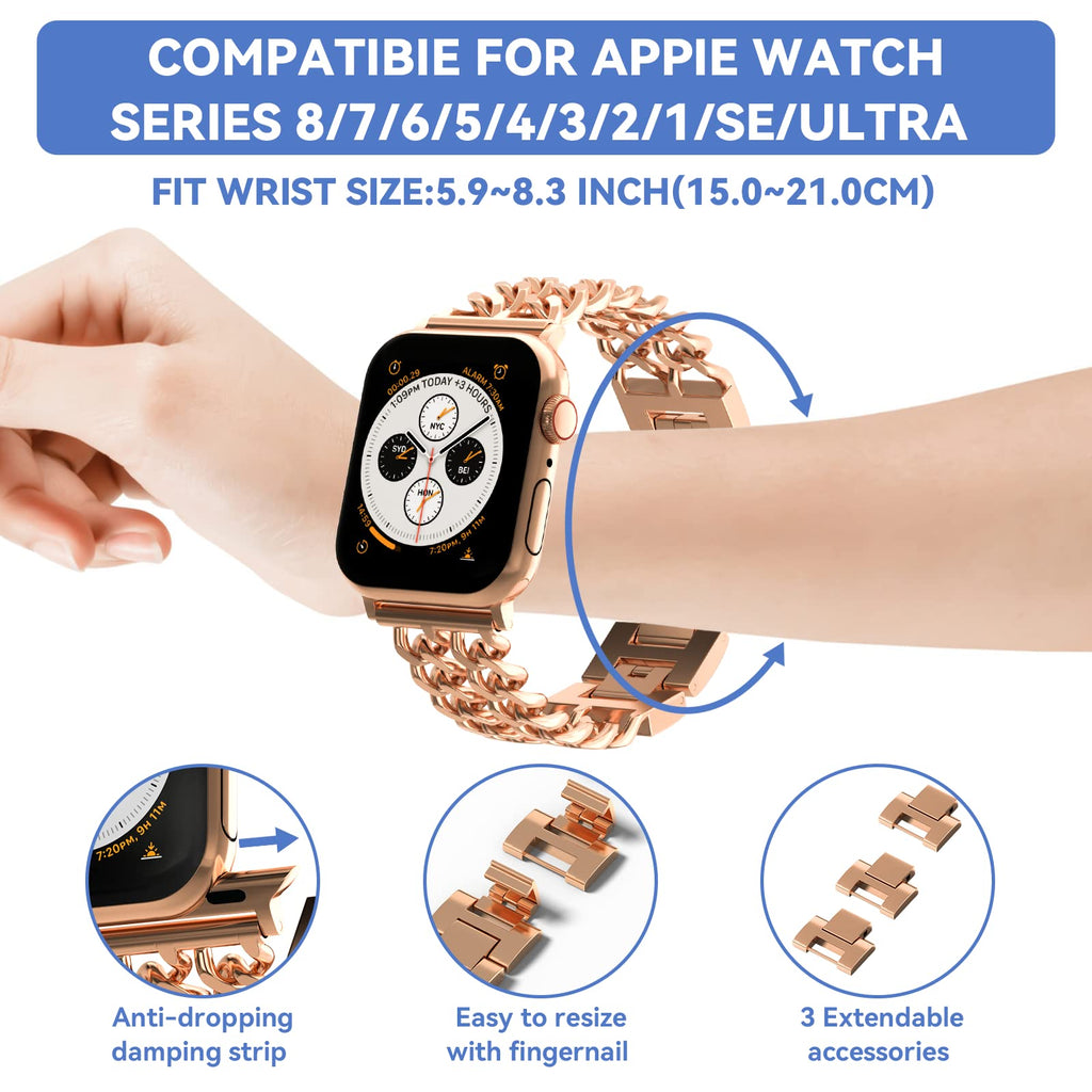 Apple Watch Fashionable Bracelet Chain Alloy Watch Bands (LSYJG-A008)