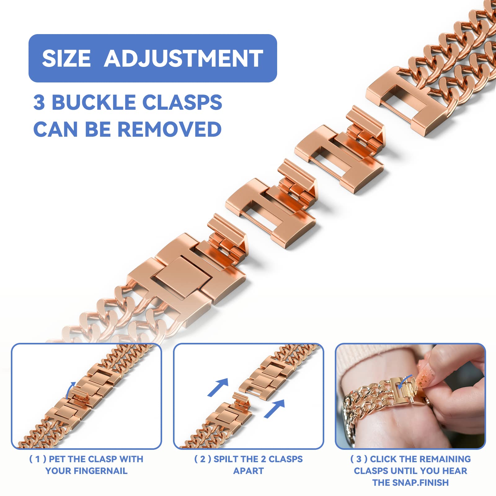 Apple Watch Fashionable Bracelet Chain Alloy Watch Bands (LSYJG-A008)