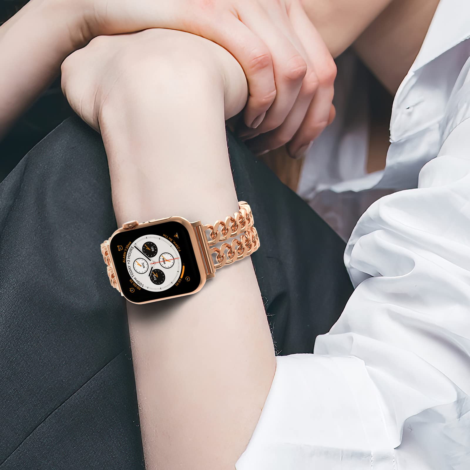Apple Watch Fashionable Bracelet Chain Alloy Watch Bands (LSYJG-A008)