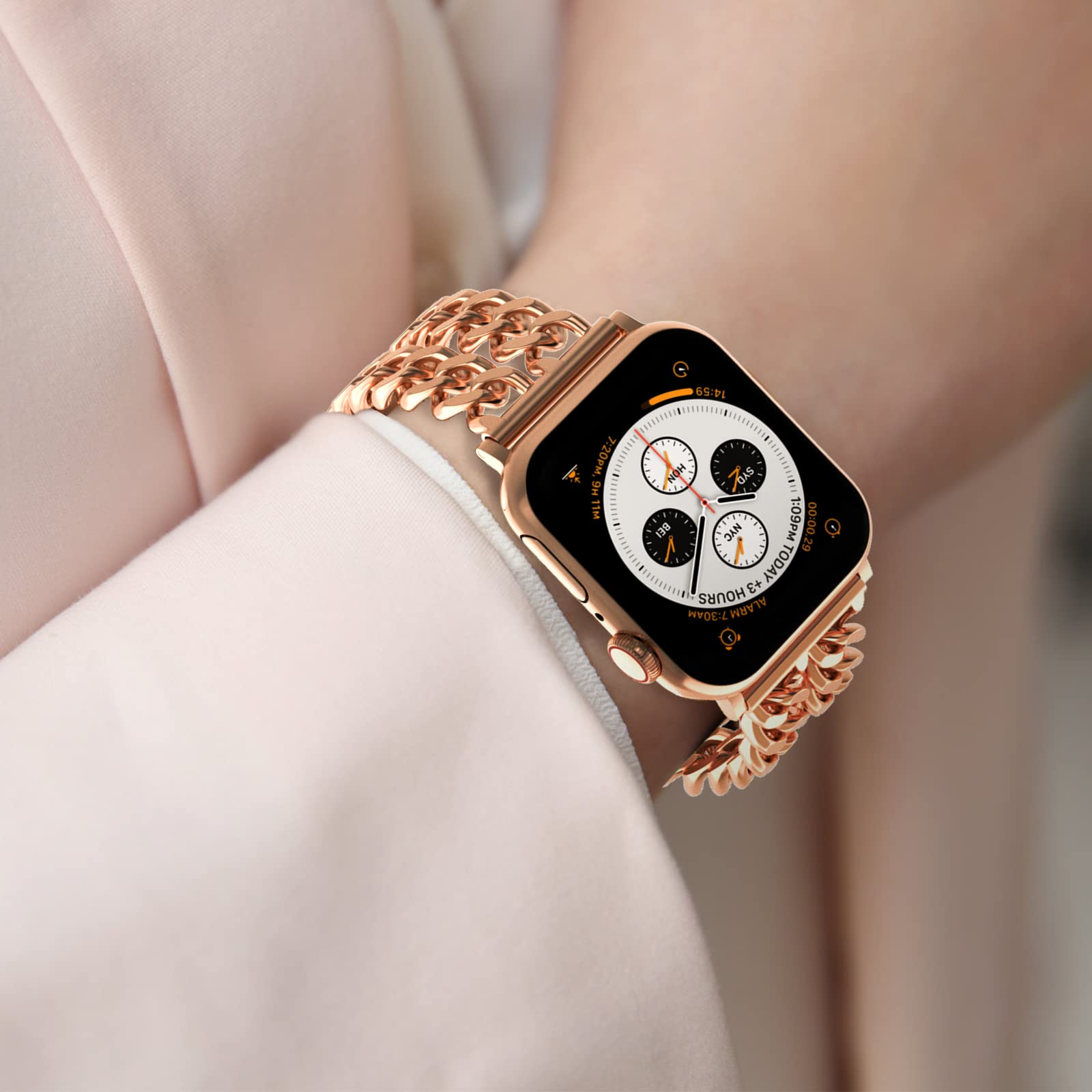 Apple Watch Fashionable Bracelet Chain Alloy Watch Bands (LSYJG-A008)